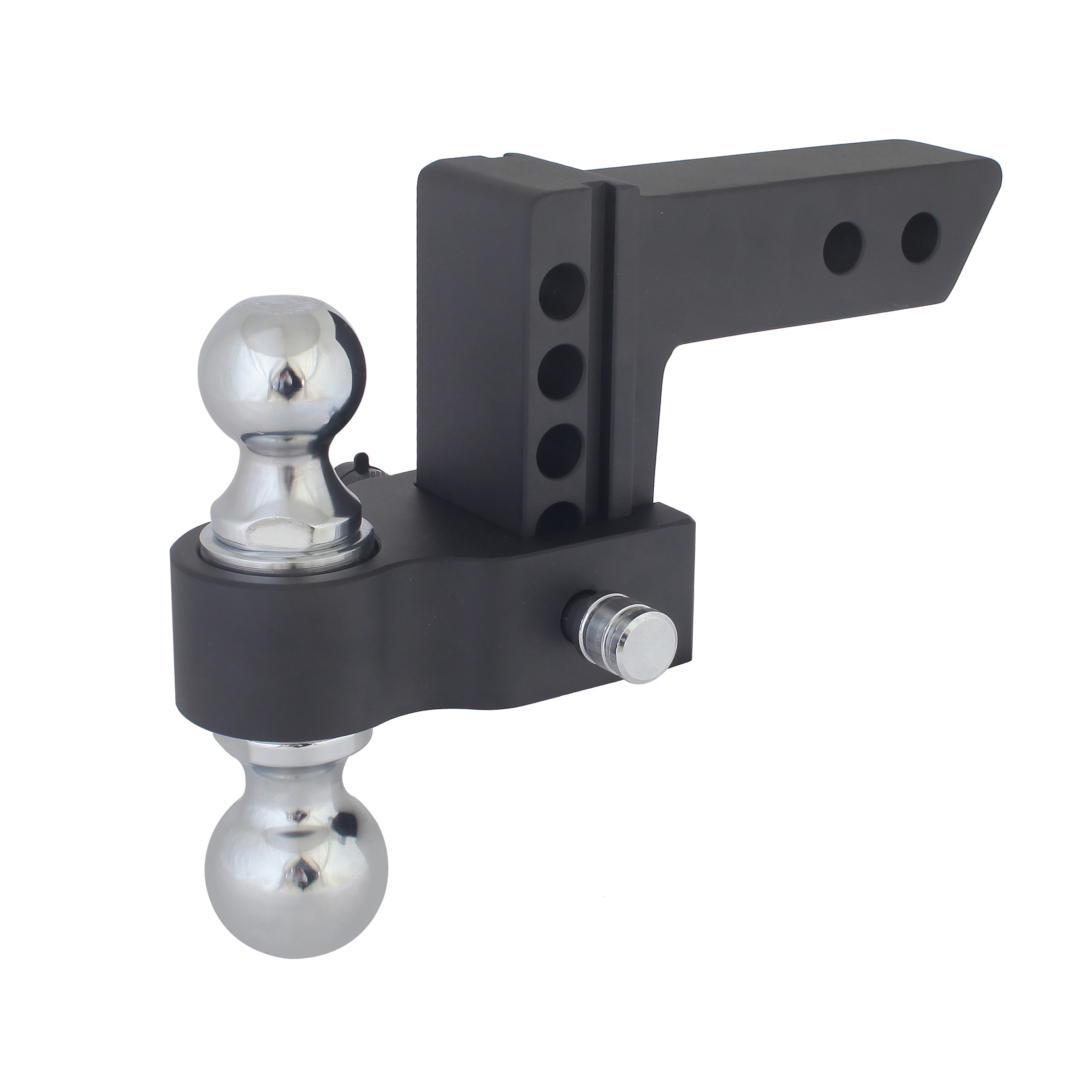 10" Adjustable Drop Hitch Mount Chrome  for 2" Receiver with 2-5/16" hitch ball 