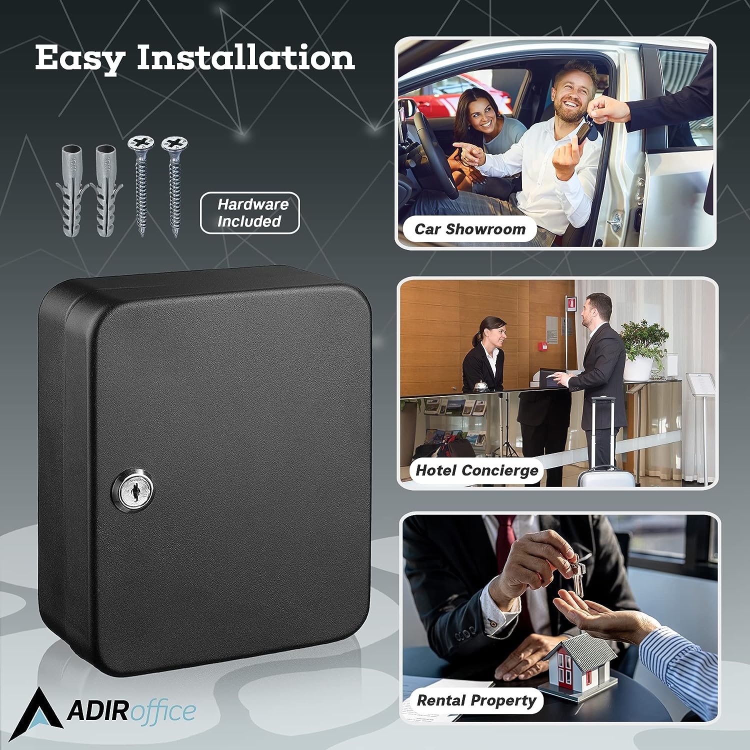 AdirOffice 681-30-BLK-2PK Key-Safes - View #5