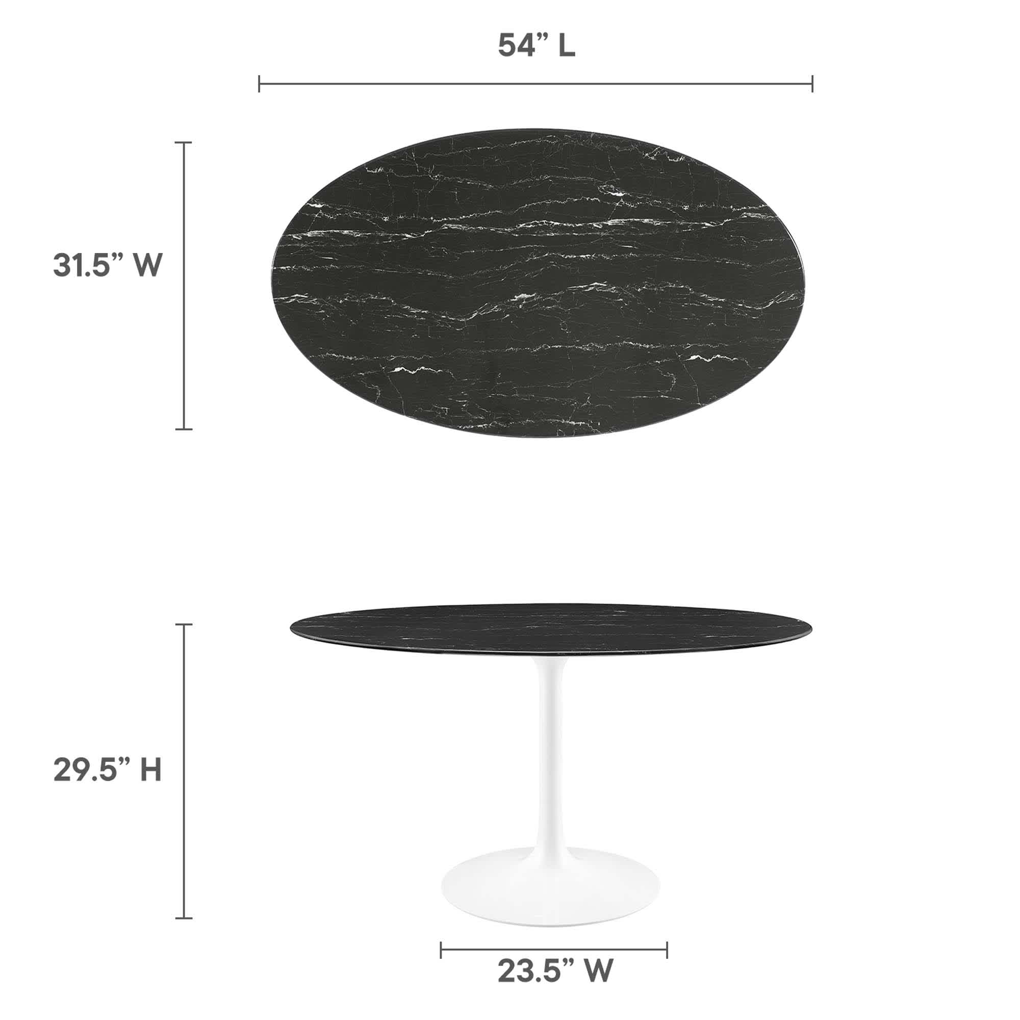 Modway EEI-5185-WHI-BLK Dining-Tables - View #3