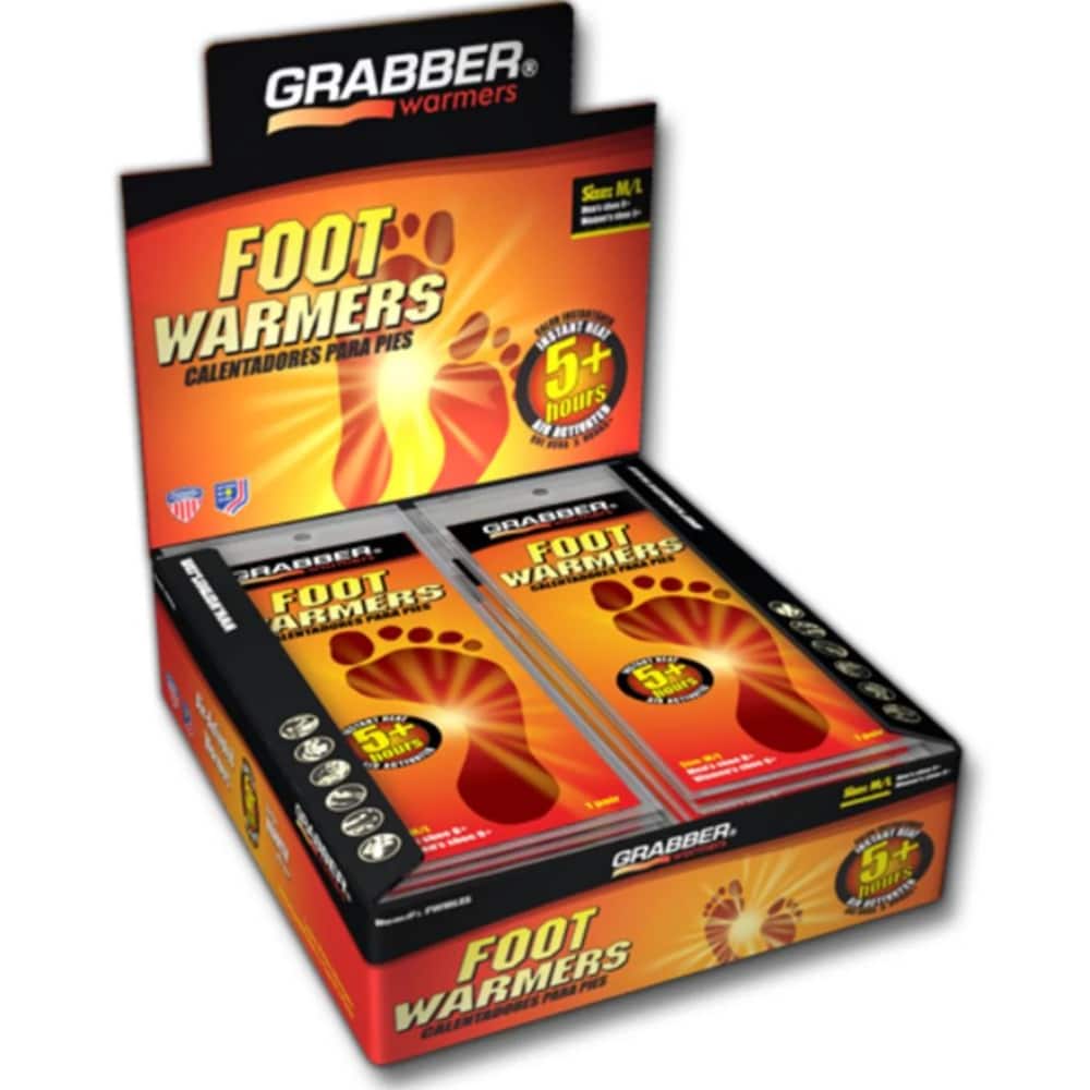 Grabber  Warmers Foot Warmers Medium/Large Pack of 30 Pairs
