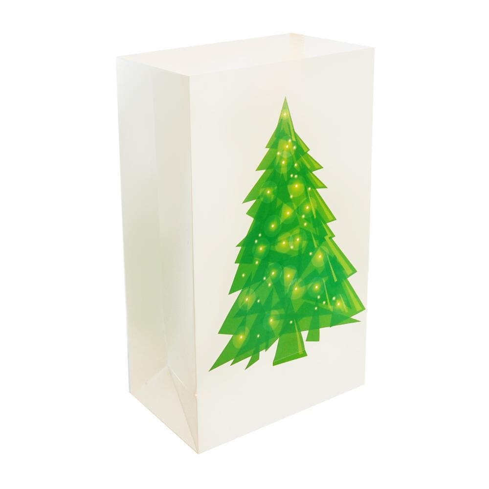 LumaBase 12-Pack 10-in Christmas Tree Lantern in the Outdoor Christmas ...