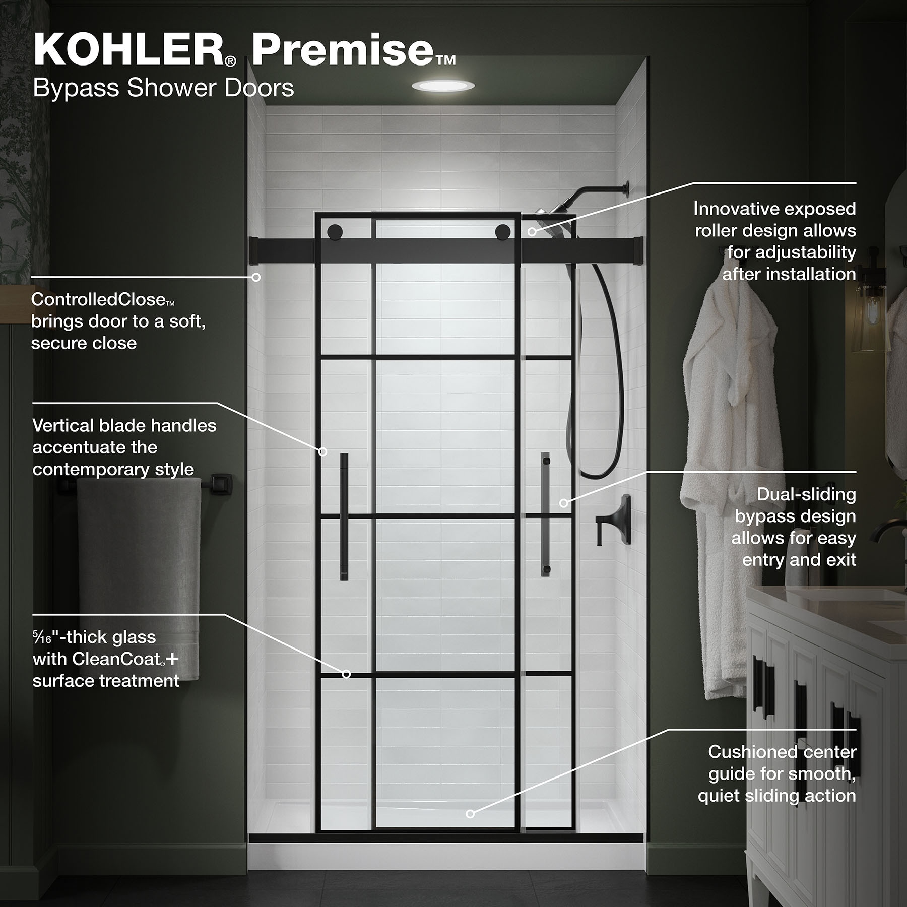 KOHLER 702475-8G79-BL Shower-Doors - View #6