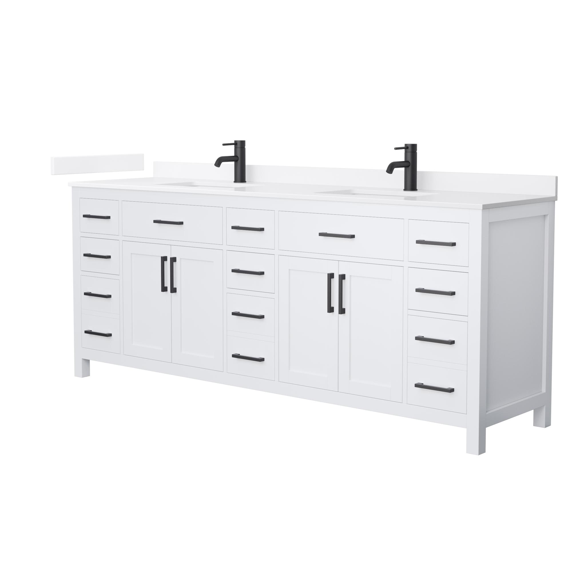 Wyndham Collection Beckett Bathroom Vanity with Undermount Sink and Various Top Options