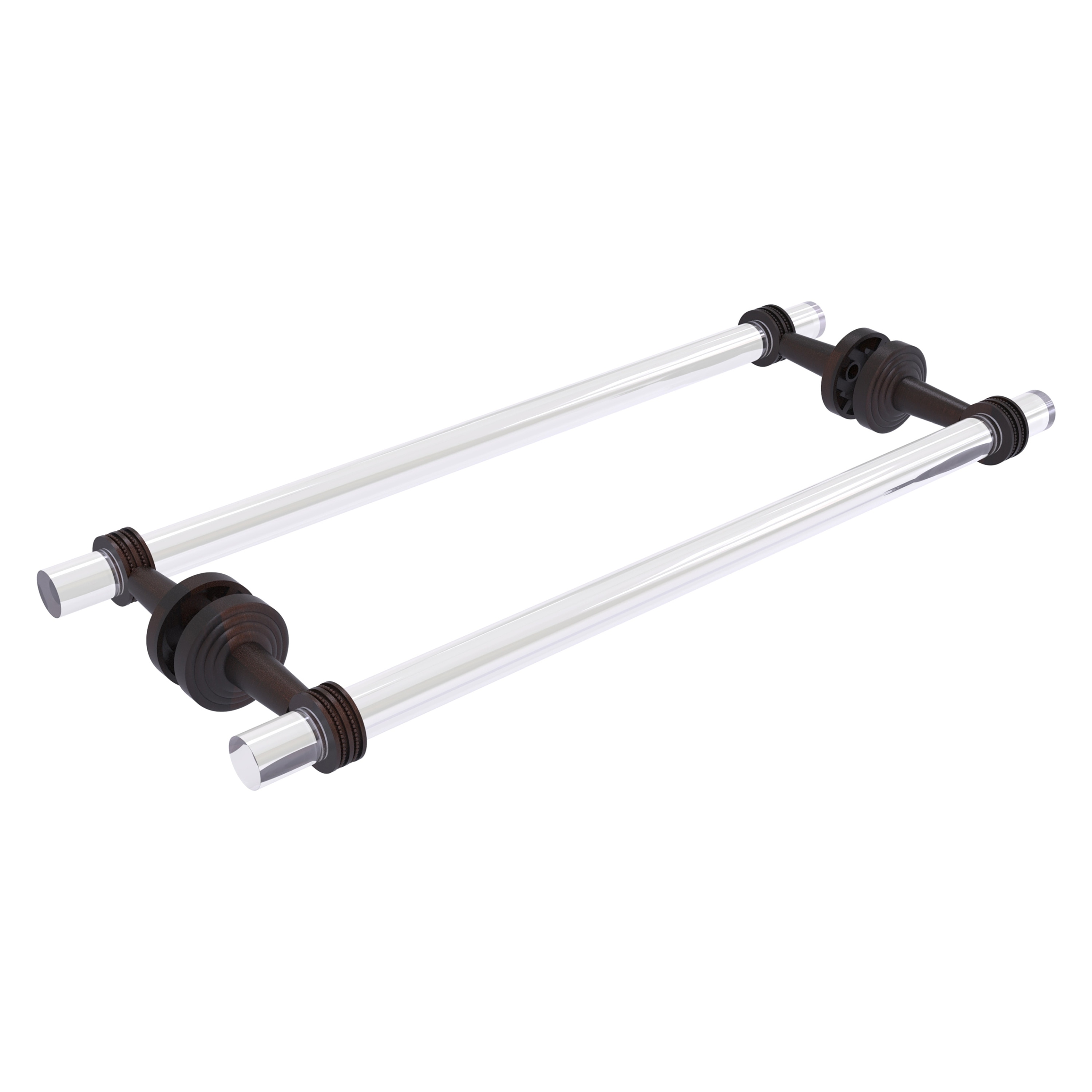 Allied Brass PB-41D-BB-18-VB Pacific Beach 18-in double Venetian Bronze Wall mount Double Towel Bar