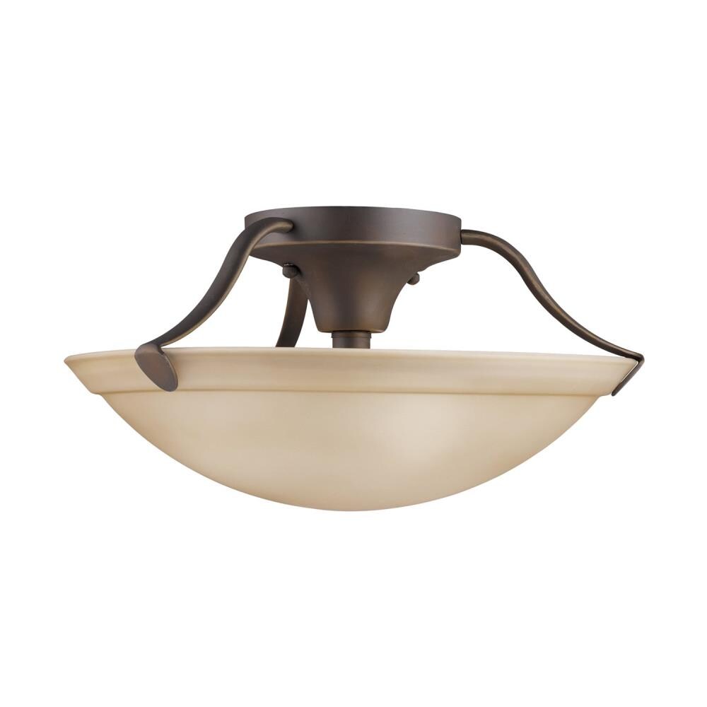 Kichler 3627OZ 3-Light 15-in Olde Bronze Semi-Flush mount light