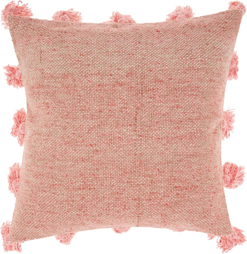 Mina Victory 798019054762 Life Styles 18-in x 18-in Rose Square Indoor Decorative Pillow