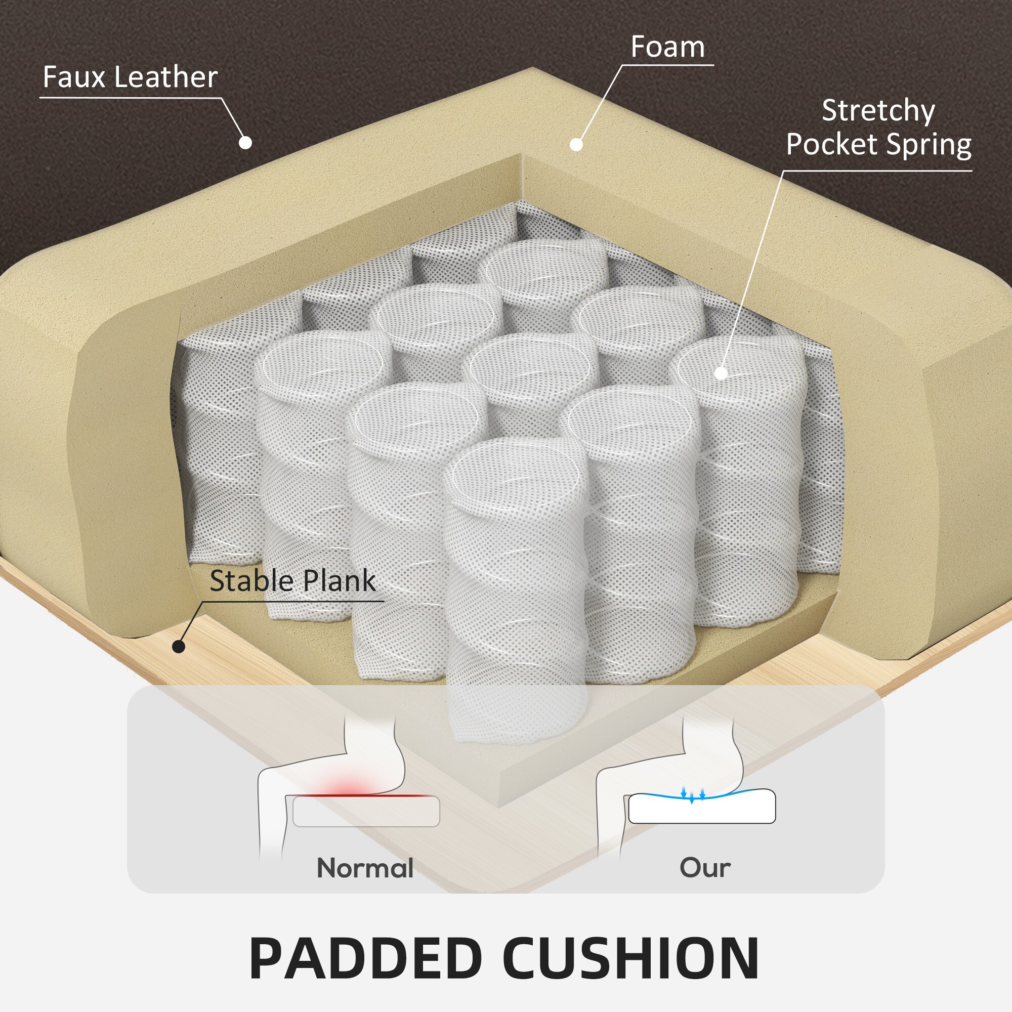 HomCom 83B-291V00DR recliners - View #9