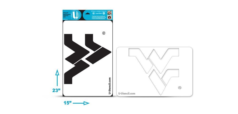U-Stencil WVOOS-501 Officially Licensed Multipurpose Collegiate Stencil