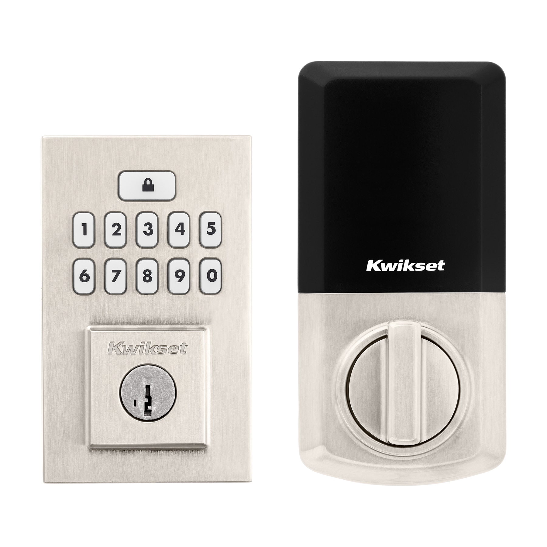 Kwikset 260 SmartCode Satin Nickel Electronic Deadbolt Smartkey With ...