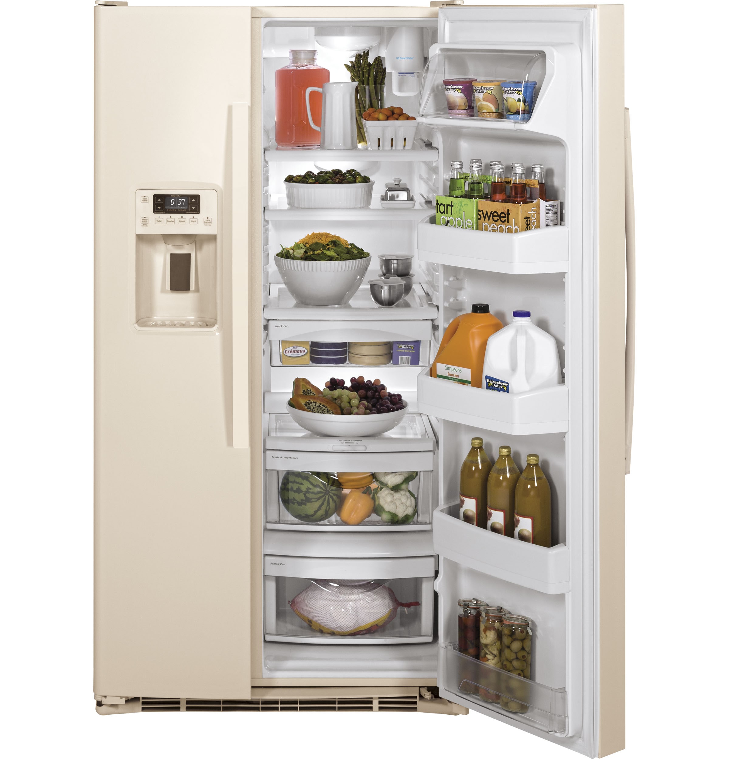 bisque refrigerator lowe's