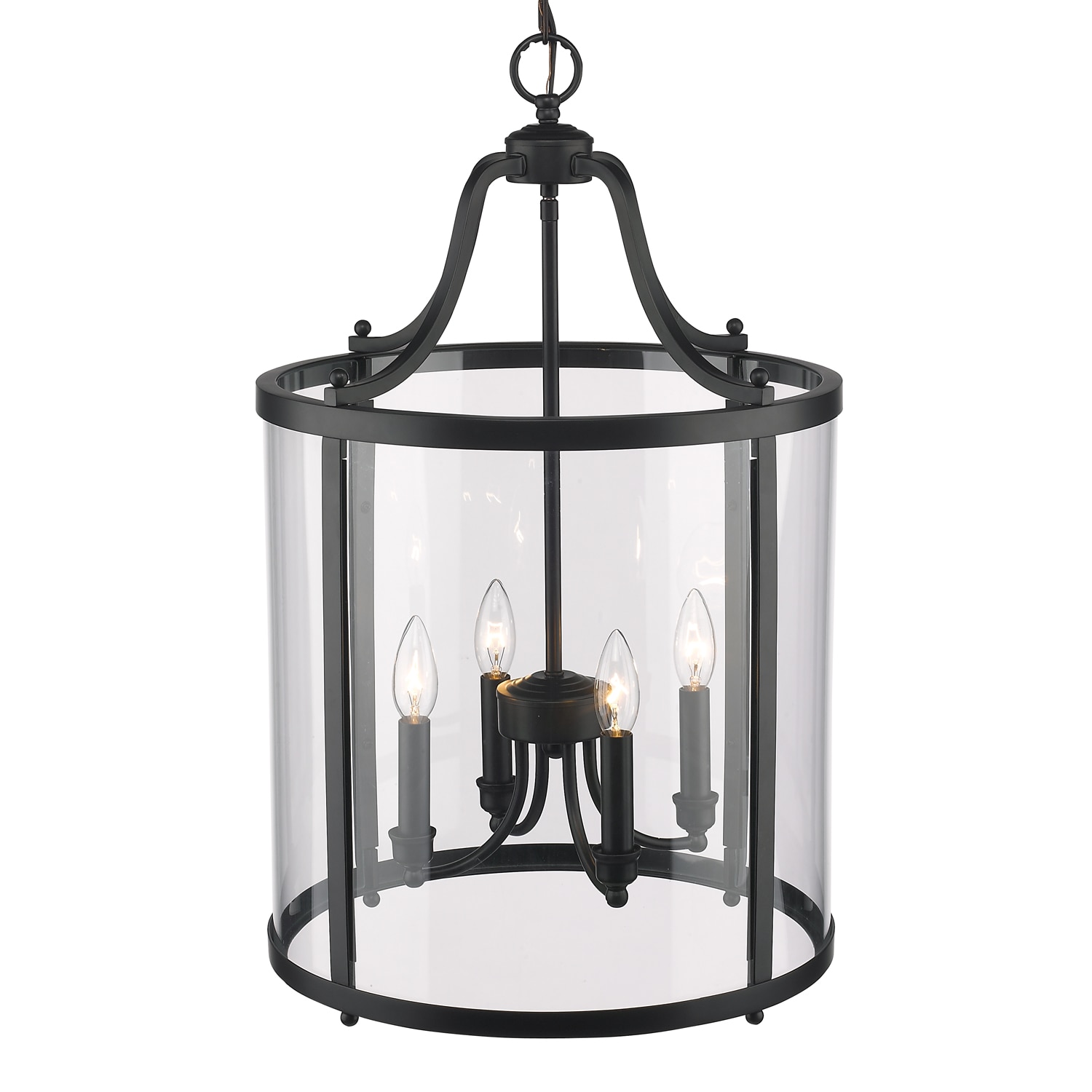 Golden Lighting 1157-4P BLK Pendant-Lights - View #2