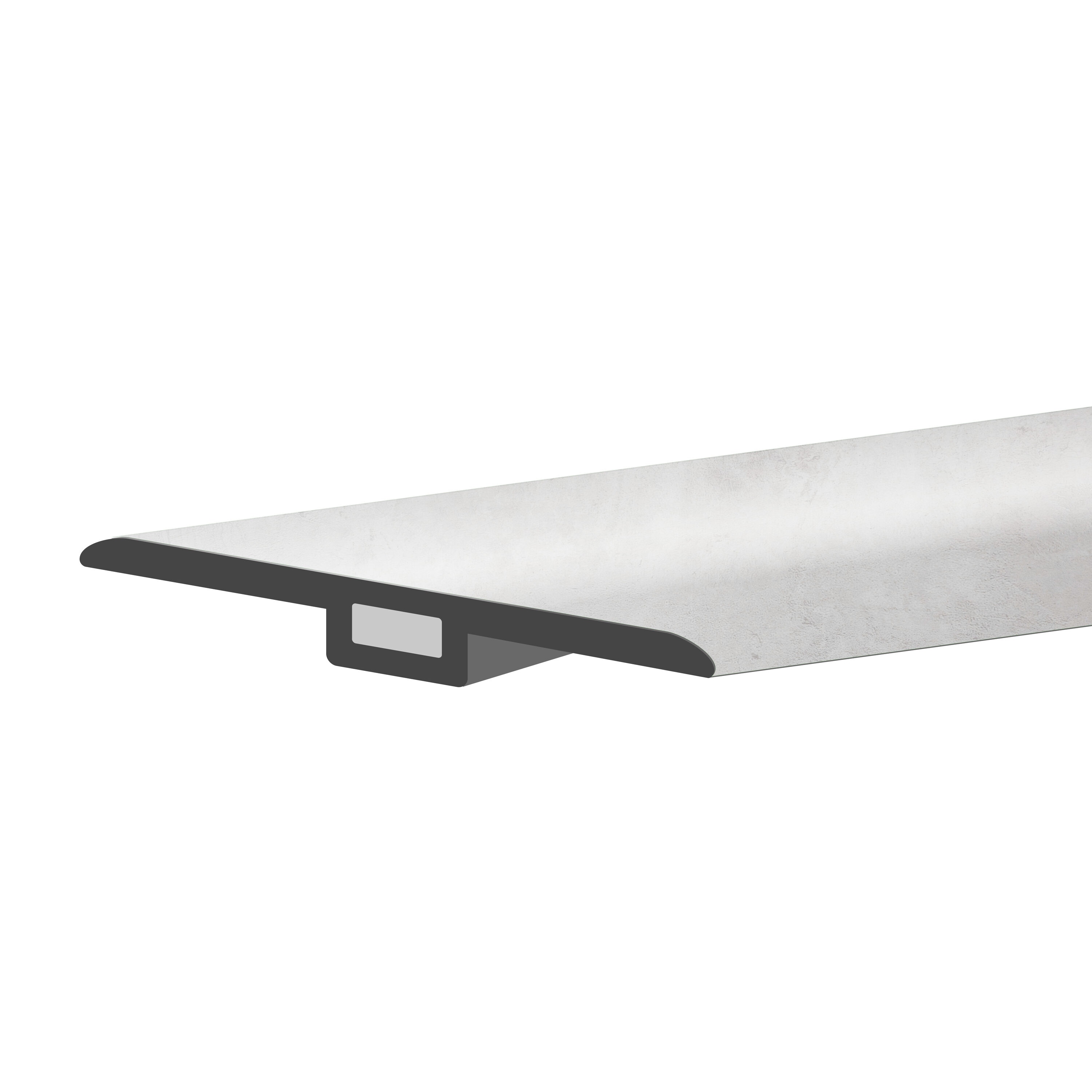 Lucida USA GC-327TM GlueCore T-moulding Silkstone 0.27-in T x 1.75-in W x 48-in L Vinyl T-moulding