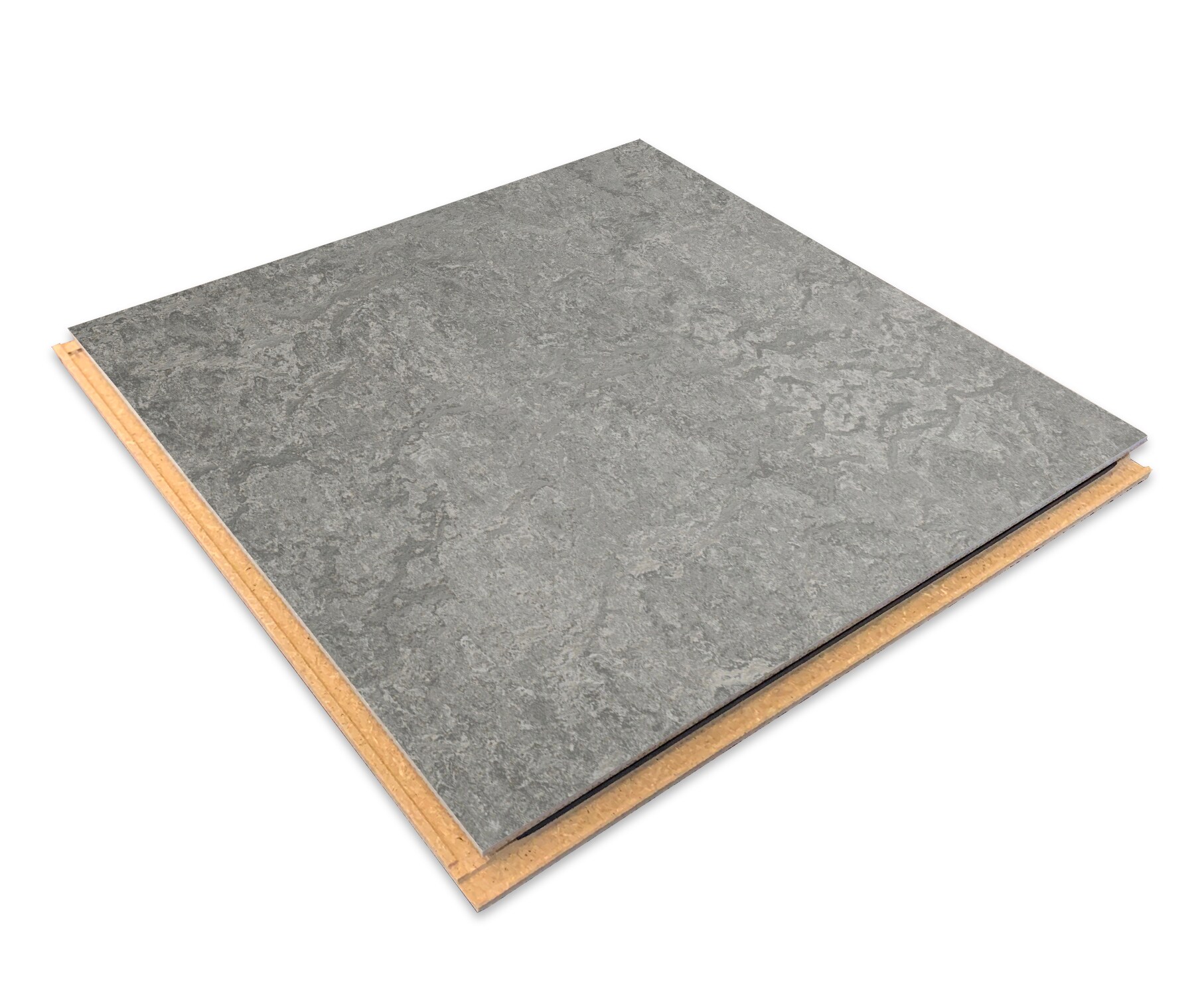 Forbo Flooring Systems Marmoleum Cinch Loc Seal Serene Grey 10-mm T x 12-in W x 12-in L Waterproof Tile Look Laminate Flooring (6.78-sq ft / Carton)