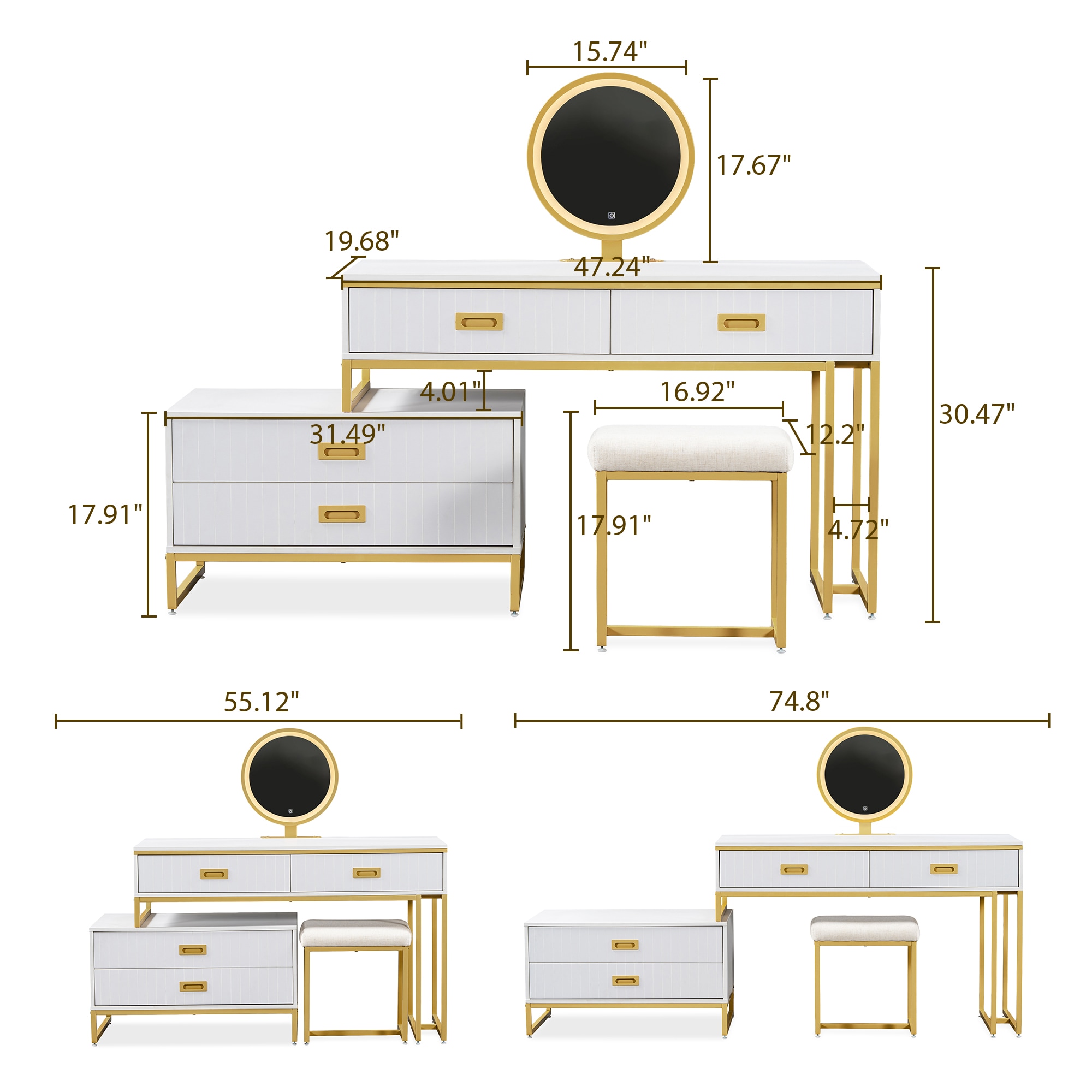 Poly furniture SZT-25 Bedroom-Vanities - View #7