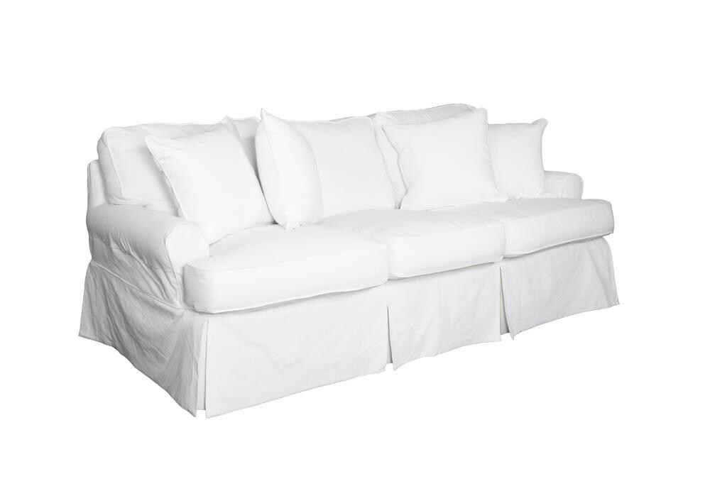 Sunset Trading Horizon Warm White Tweed, Matching Sofa And Ottoman Covers