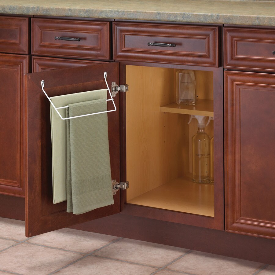 Knape & Vogt 12.4375-in W x 5.5-in H 2-Tier Cabinet-mount Metal Pull-out Towel  Holder at