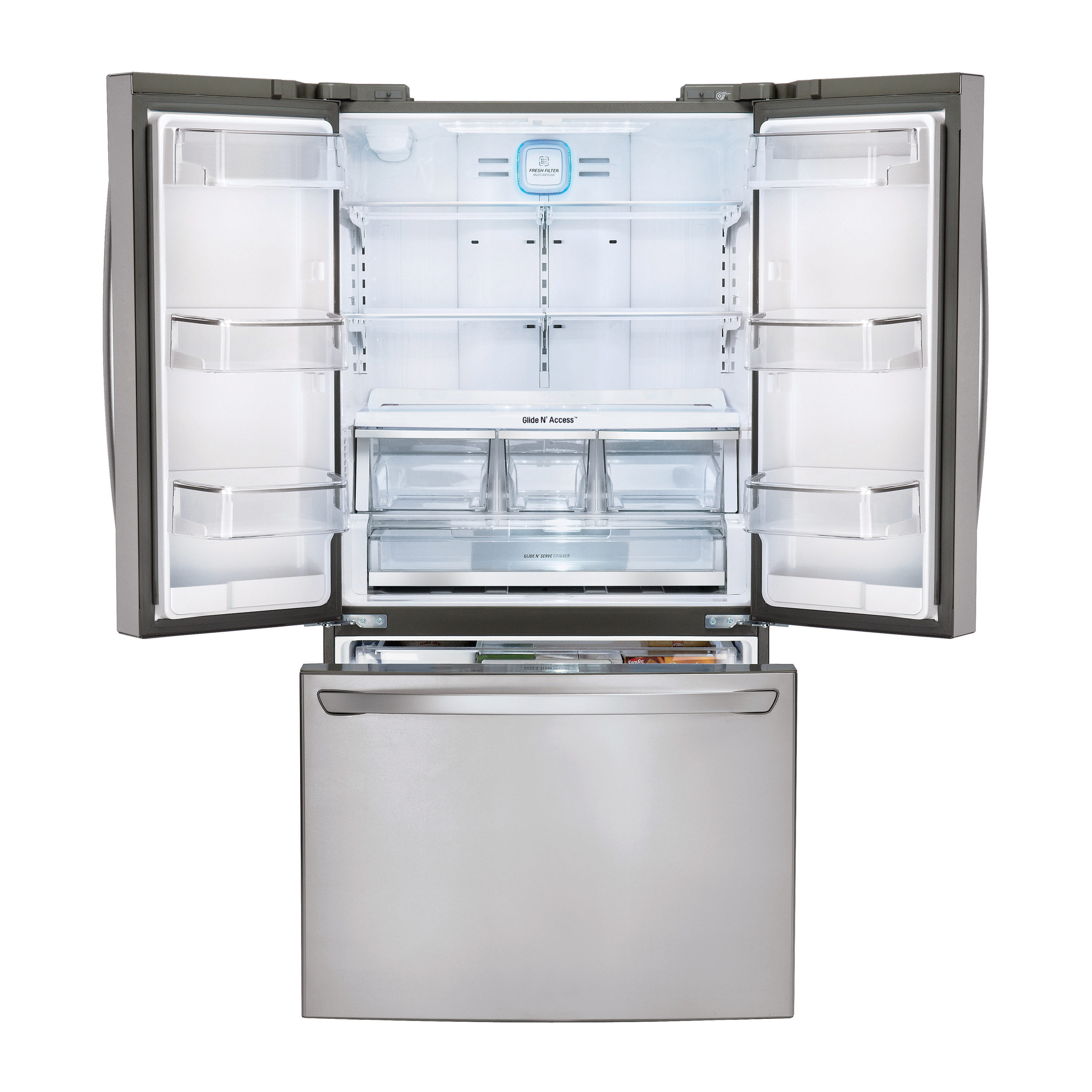 Lg 31.3-cu Ft French Door Refrigerator With Ice Maker (stainless Steel 