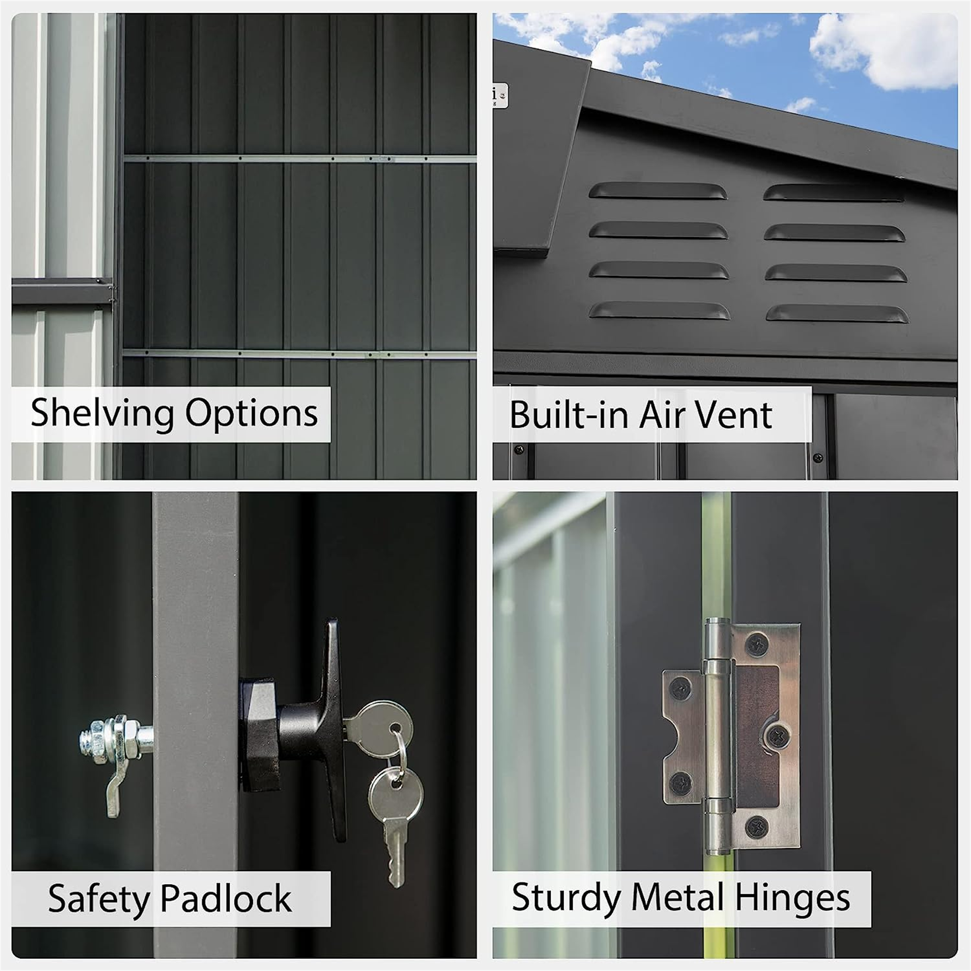 Kahomvis CREF-QP211-31 Metal-Storage-Buildings-Sheds - View #5