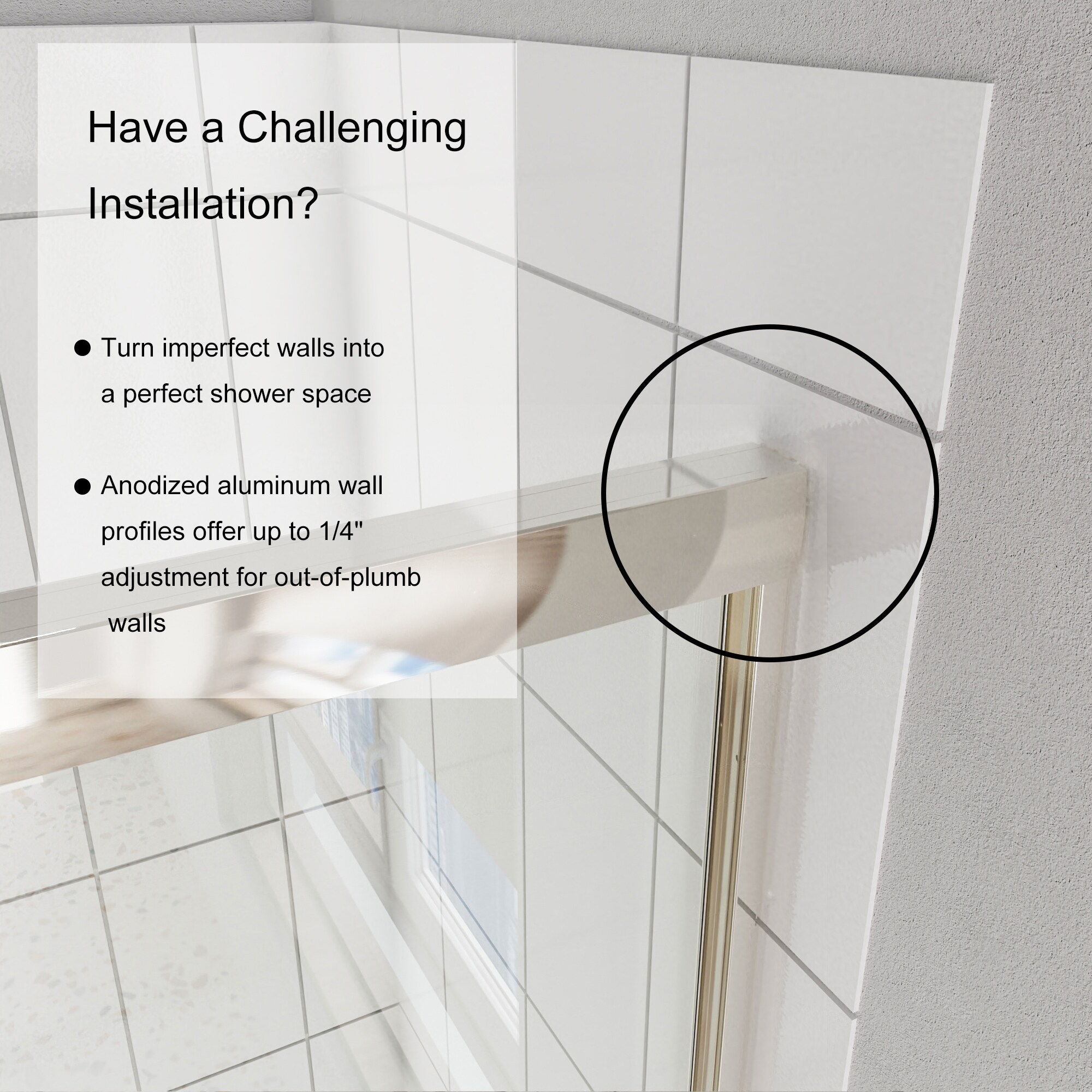 CASAINC EXB-B020-MB Shower-Doors - View #6