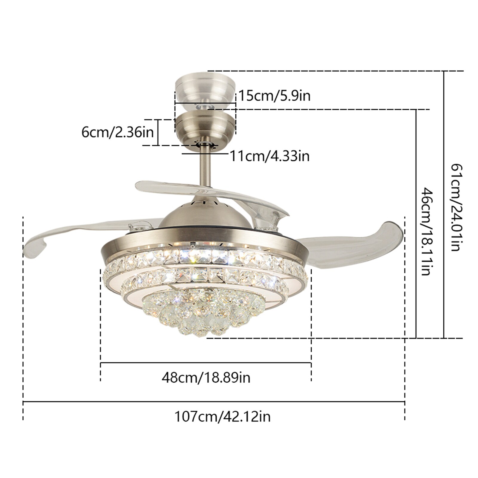 Oukaning HG-HSYXF-4793-1 Ceiling-Fans - View #4
