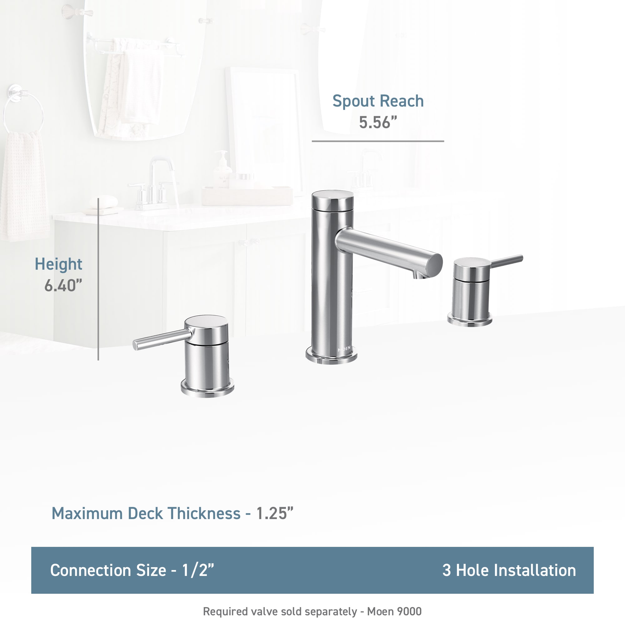 Moen T6193-9000-L Lavatory-Faucets - View #4
