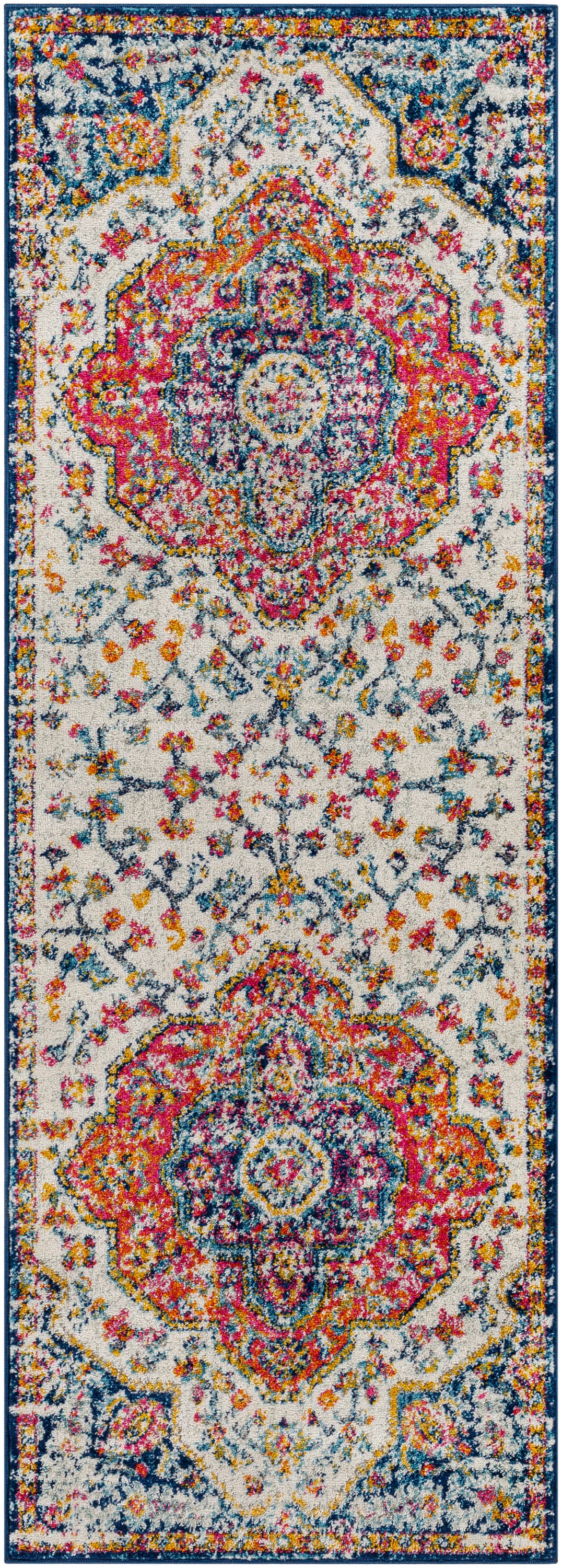 Style Selections Emmy 2 X 8 Indoor Medallion Area Rug in the Rugs  department at