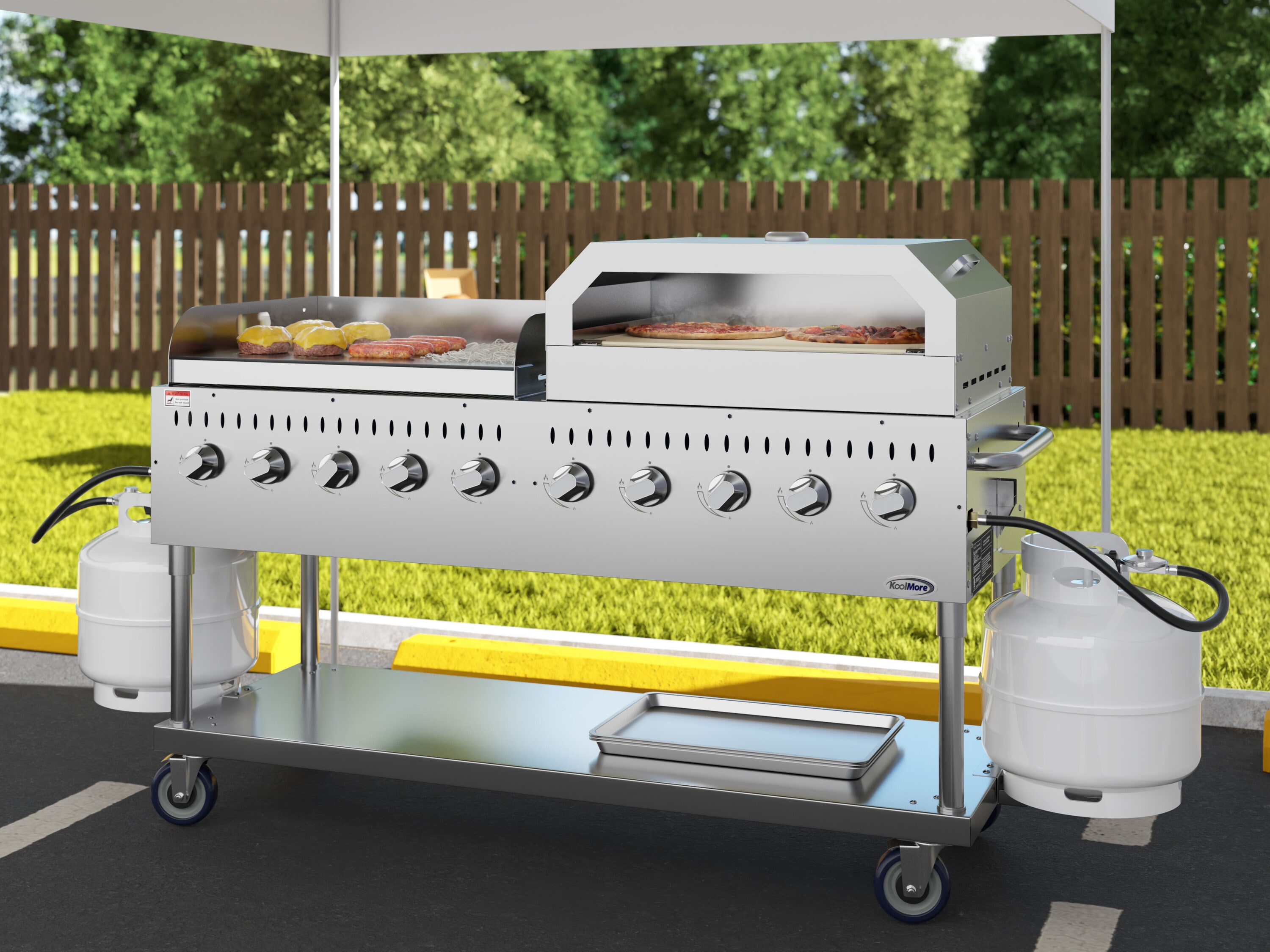 KoolMore LOW-CGKIT7-G36P36 Gas-Grill - View #3