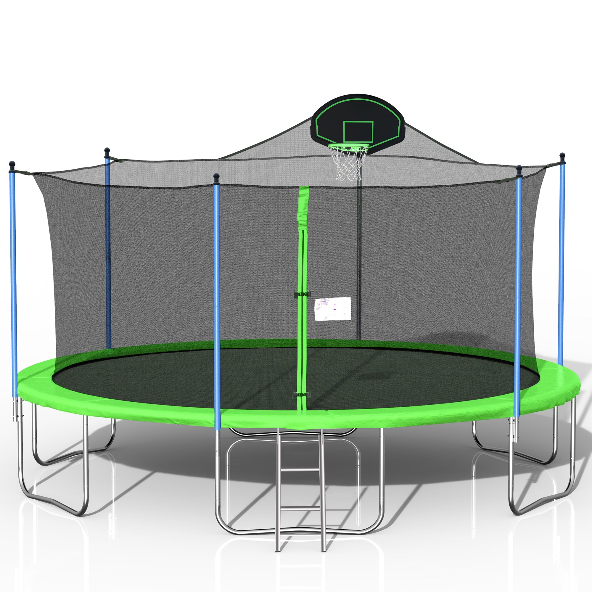 Damerin TRAA42 Trampolines 15.75-ft Round Kids in Green