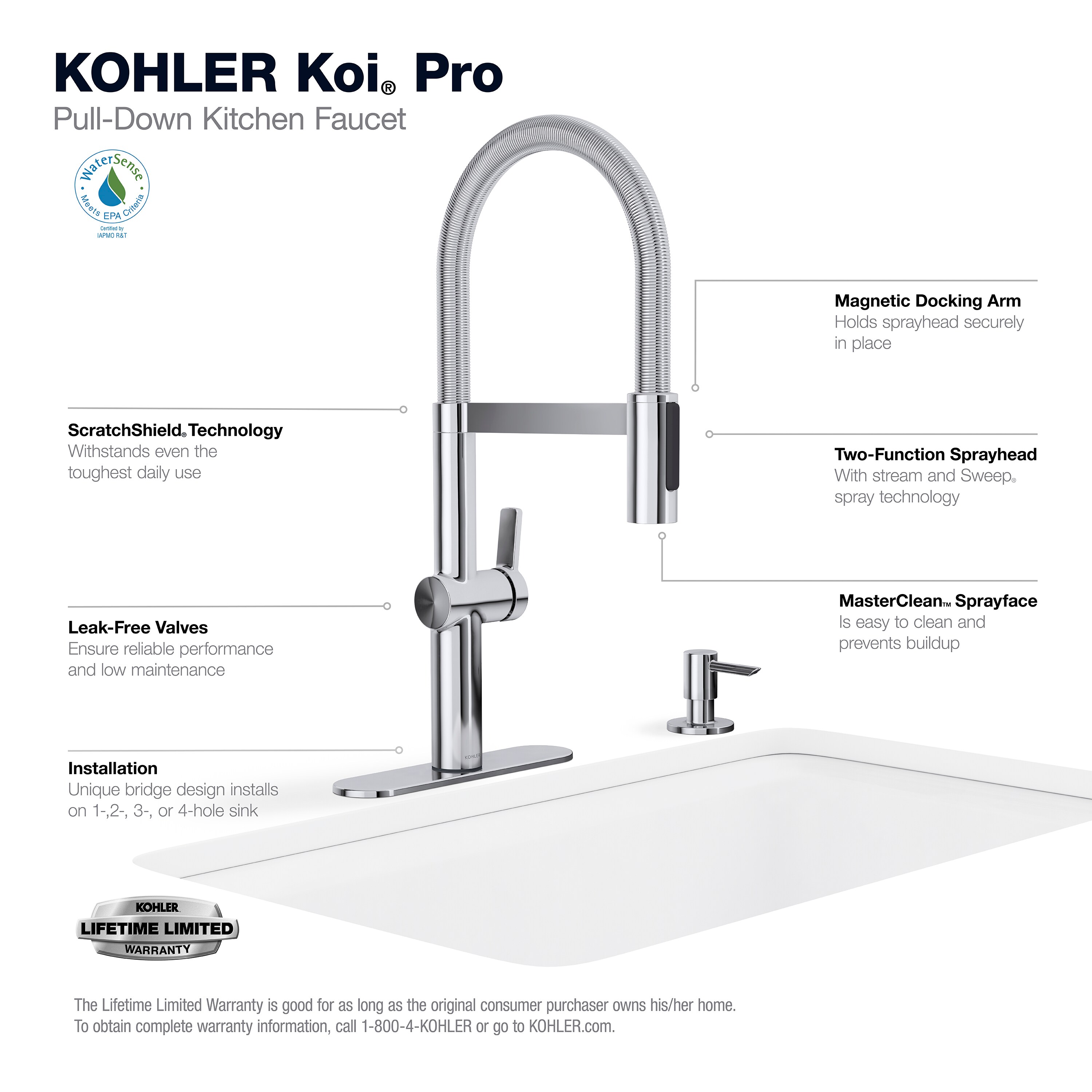 KOHLER R26735-SD-CP Kitchen-Faucets - View #5