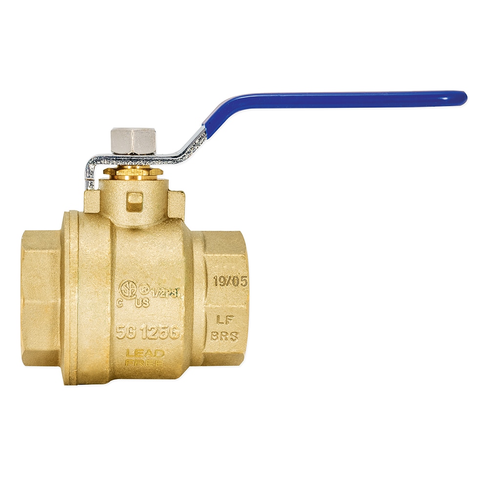 Heavy-Duty Brass 1-1/2 Inch Full Port Ball Valve