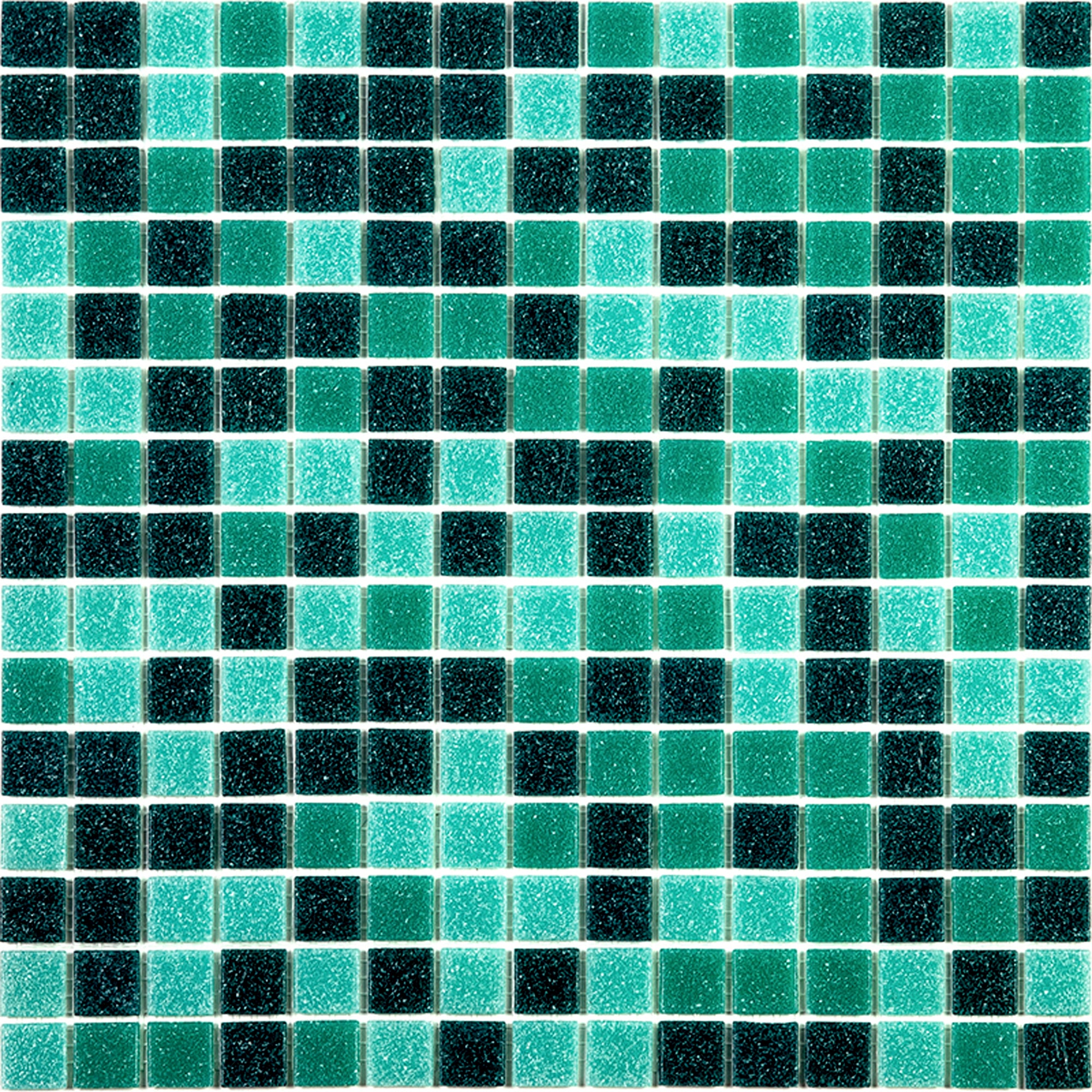 Apollo Tile Celestial Persian Green 12-in x 12-in Glossy Glass Uniform Squares Floor and Wall Tile (20-sq. ft/ Carton)