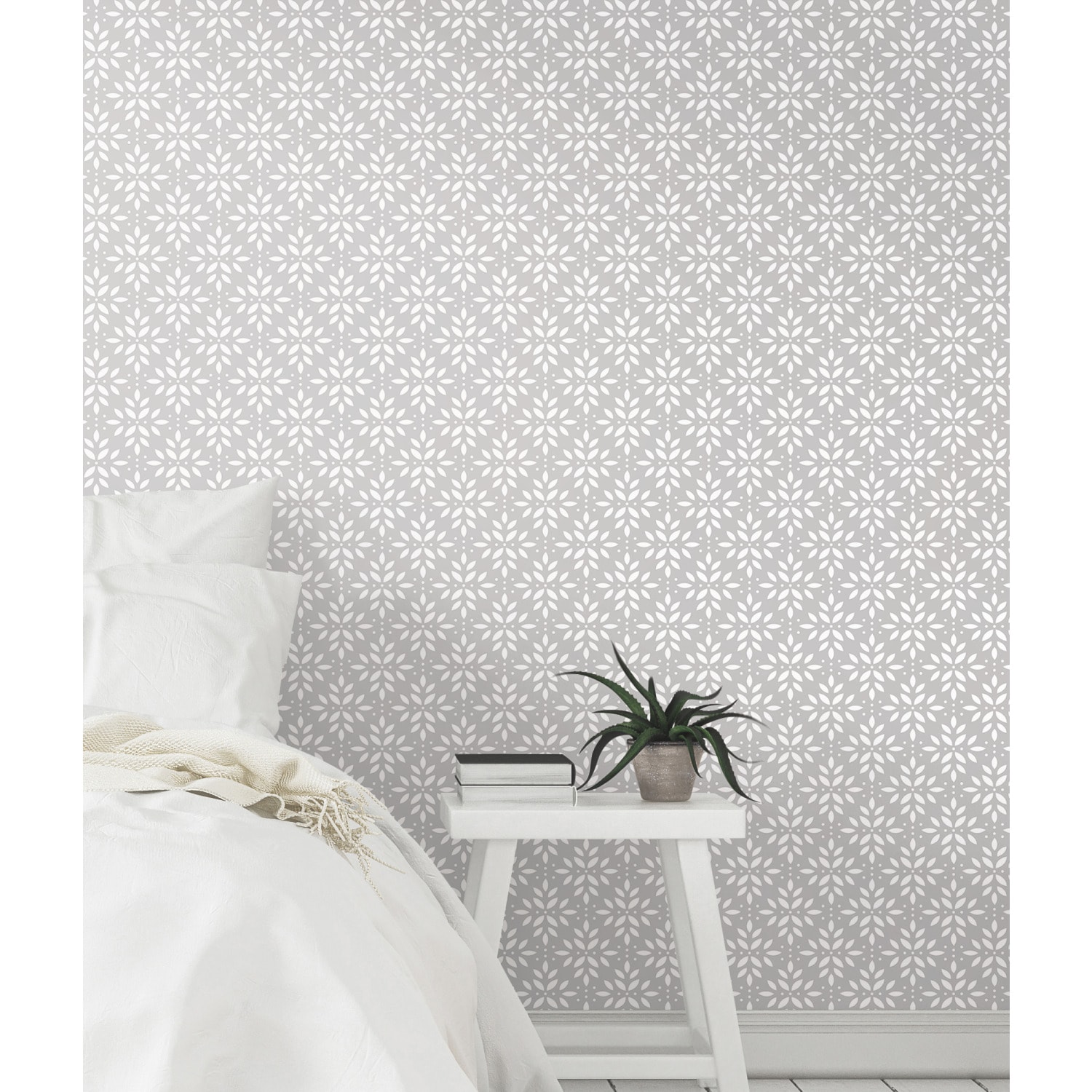 RoomMates RMK12135RL 28.29-Sq. Feet Tan Vinyl Ivy/Vines Self-adhesive Peel and Stick Wallpaper