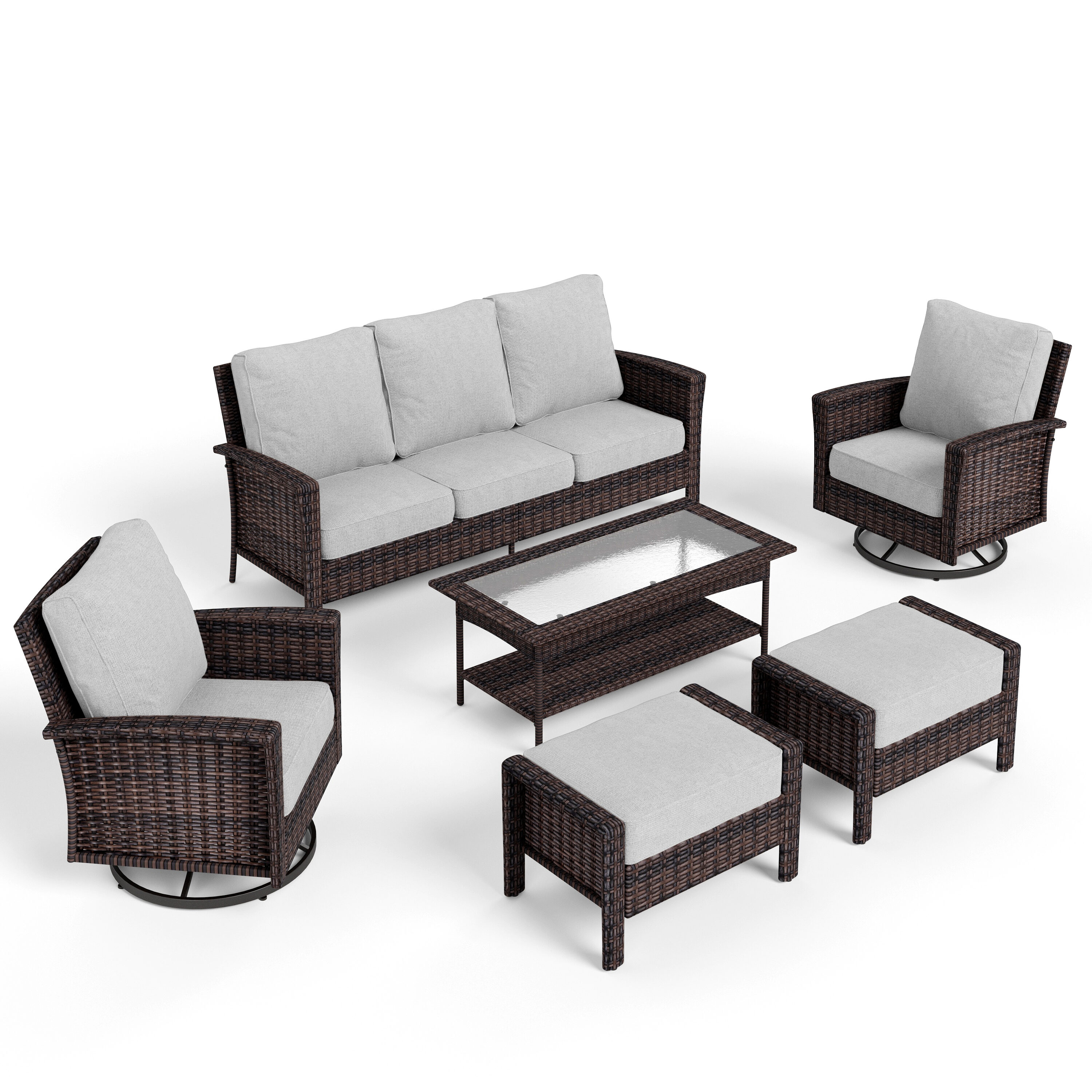 Sunshine Valley CR005-02-7-LGR Patio-Conversation-Sets - View #2