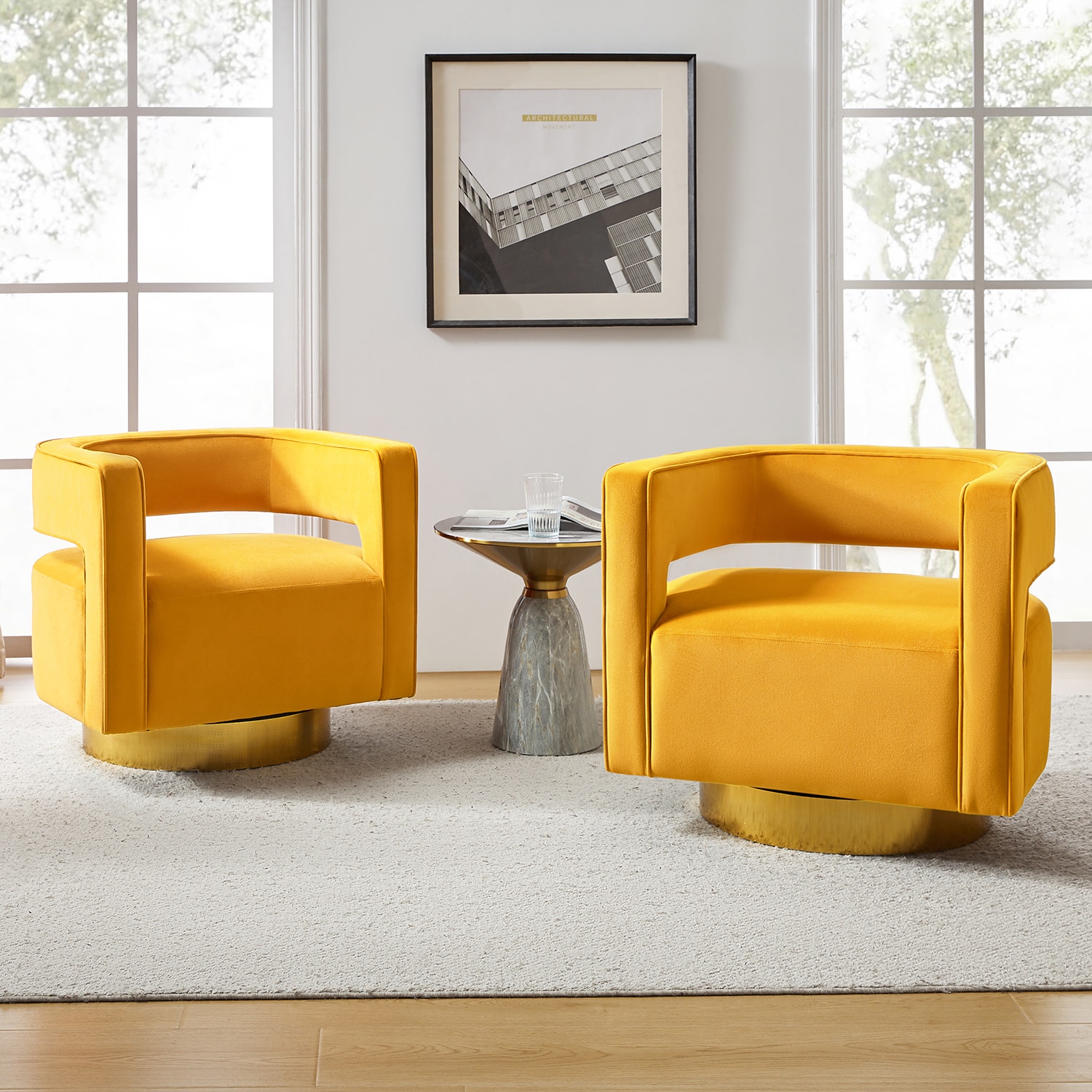14 Karat Home CHM0141-MUSTARD chairs - View #3