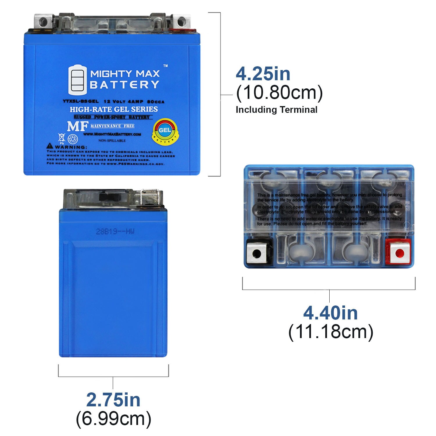 Mighty Max Battery MAX3954615 Device-Replacement-Batteries - View #4