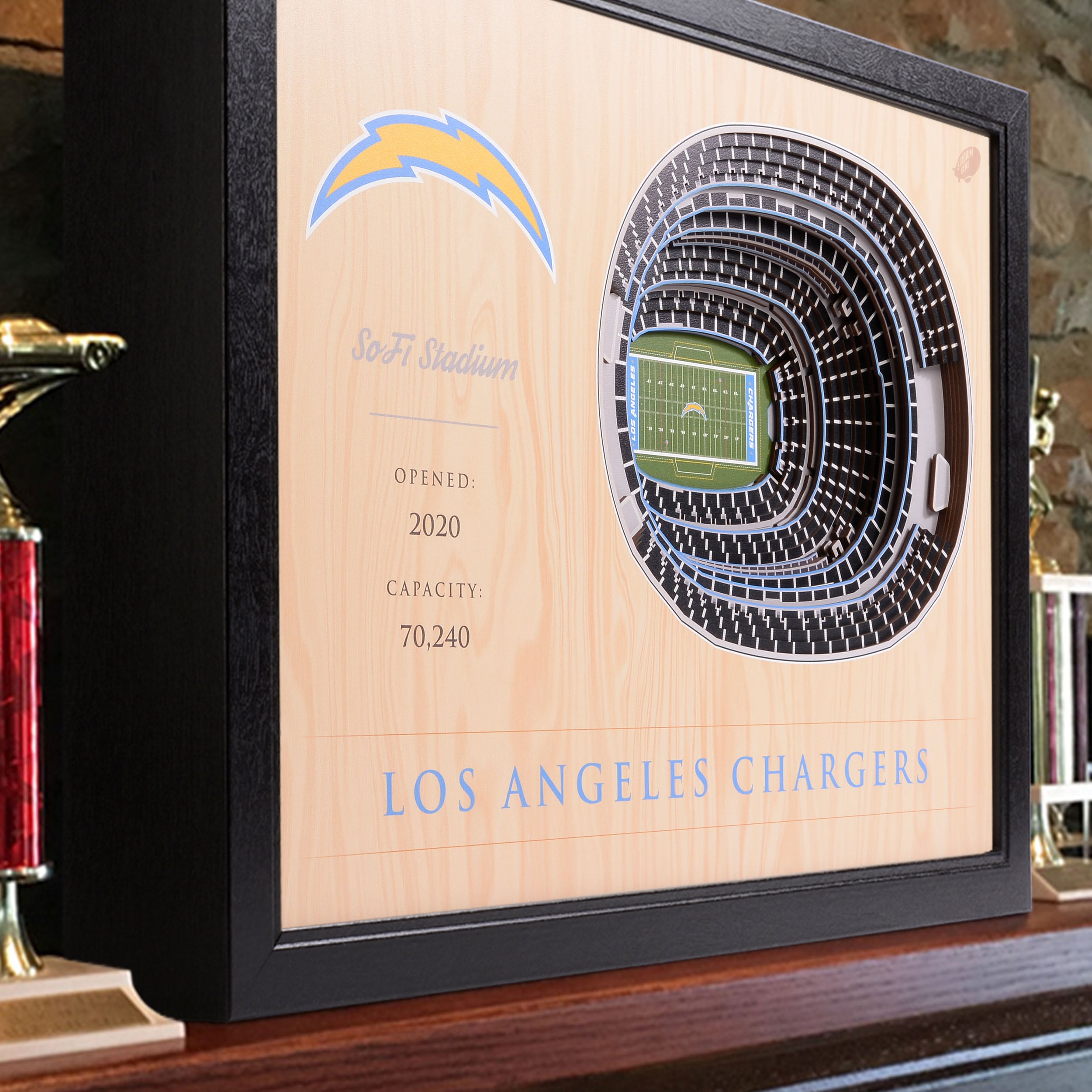 San Diego Chargers Circular Metal Sign 11.8in Home Decoration，fans Gift