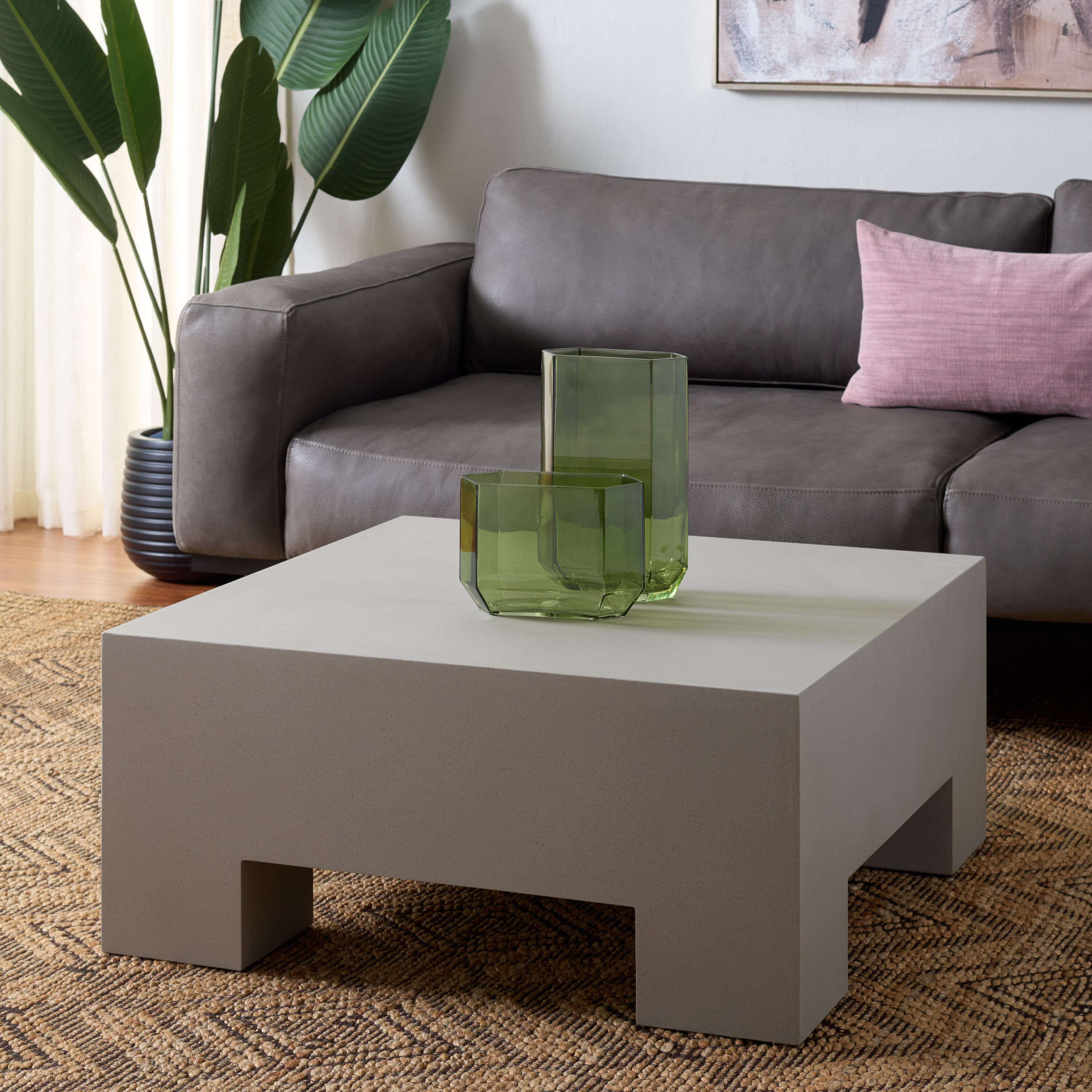 Safavieh COF2803B Modern Composite Nc Coating 31.5-in W x 13.5-in H Coffee Table
