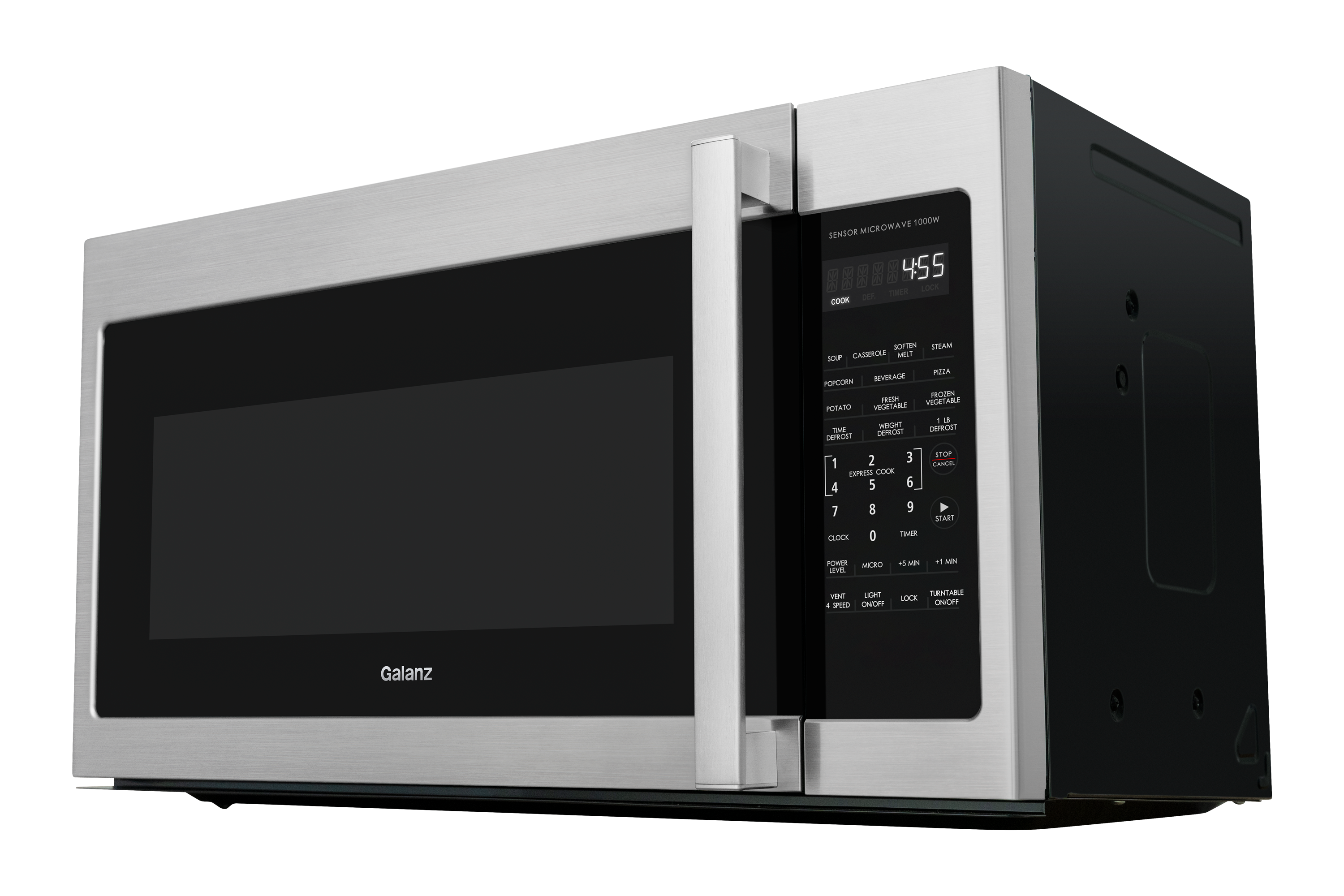 Galanz 1.2 Cu ft Air Fry + Sensor Cook Countertop Microwave Oven, 1000  Watts, Stainless Steel, New 