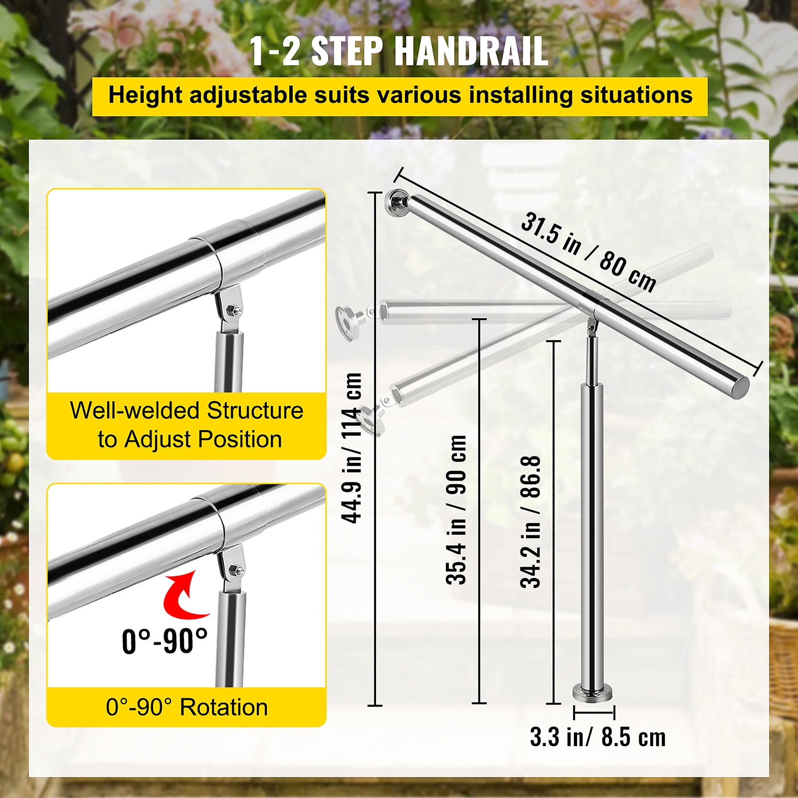 VEVOR LTFS1BBXGMLFS0001V0 Interior-Stairpart-Railing - View #4