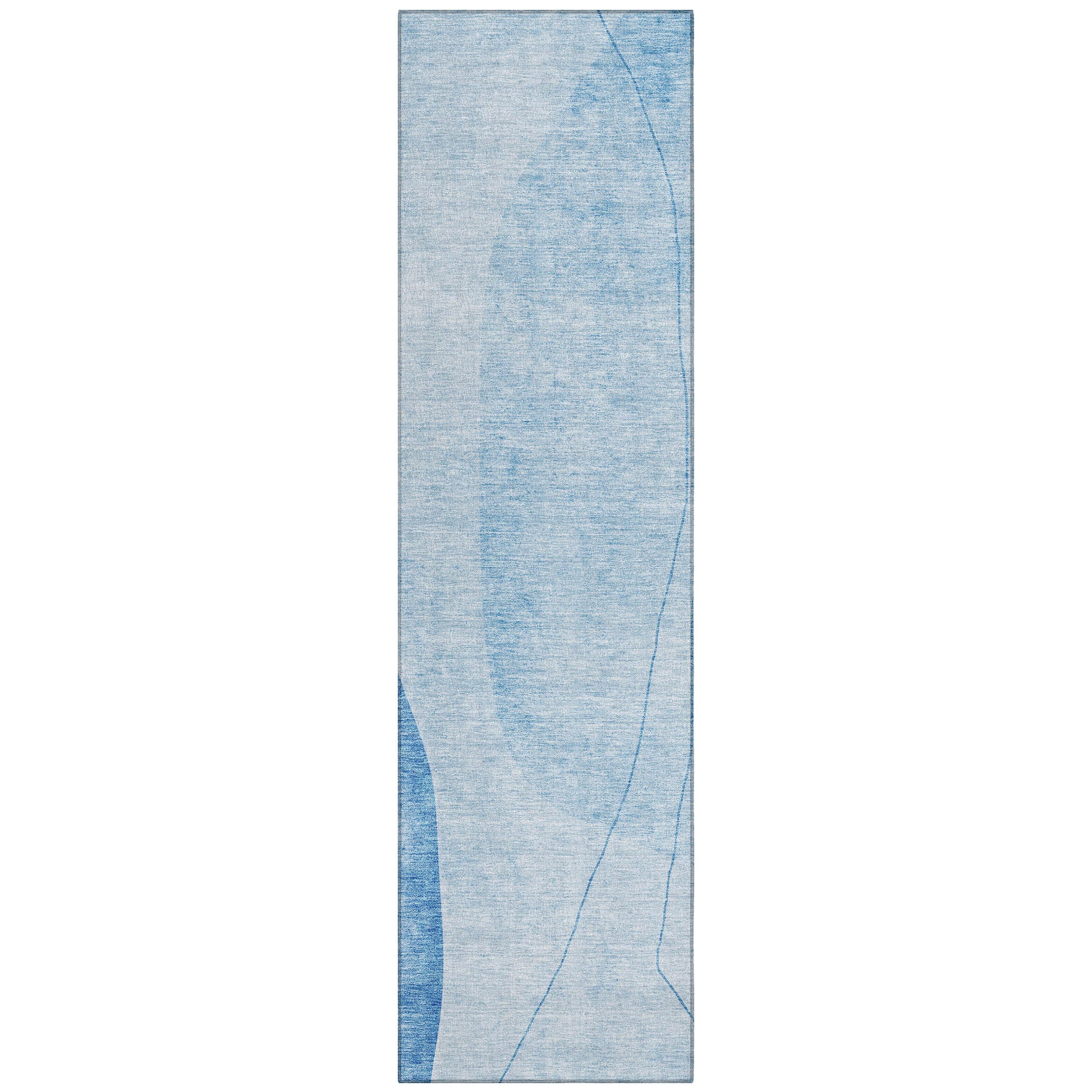 Addison Rugs ACN696BU2X8 Chantille ACN696BU 2 x 7 (ft) Polyester Blue Rectangular Indoor/Outdoor Geometric Machine washable Area rug