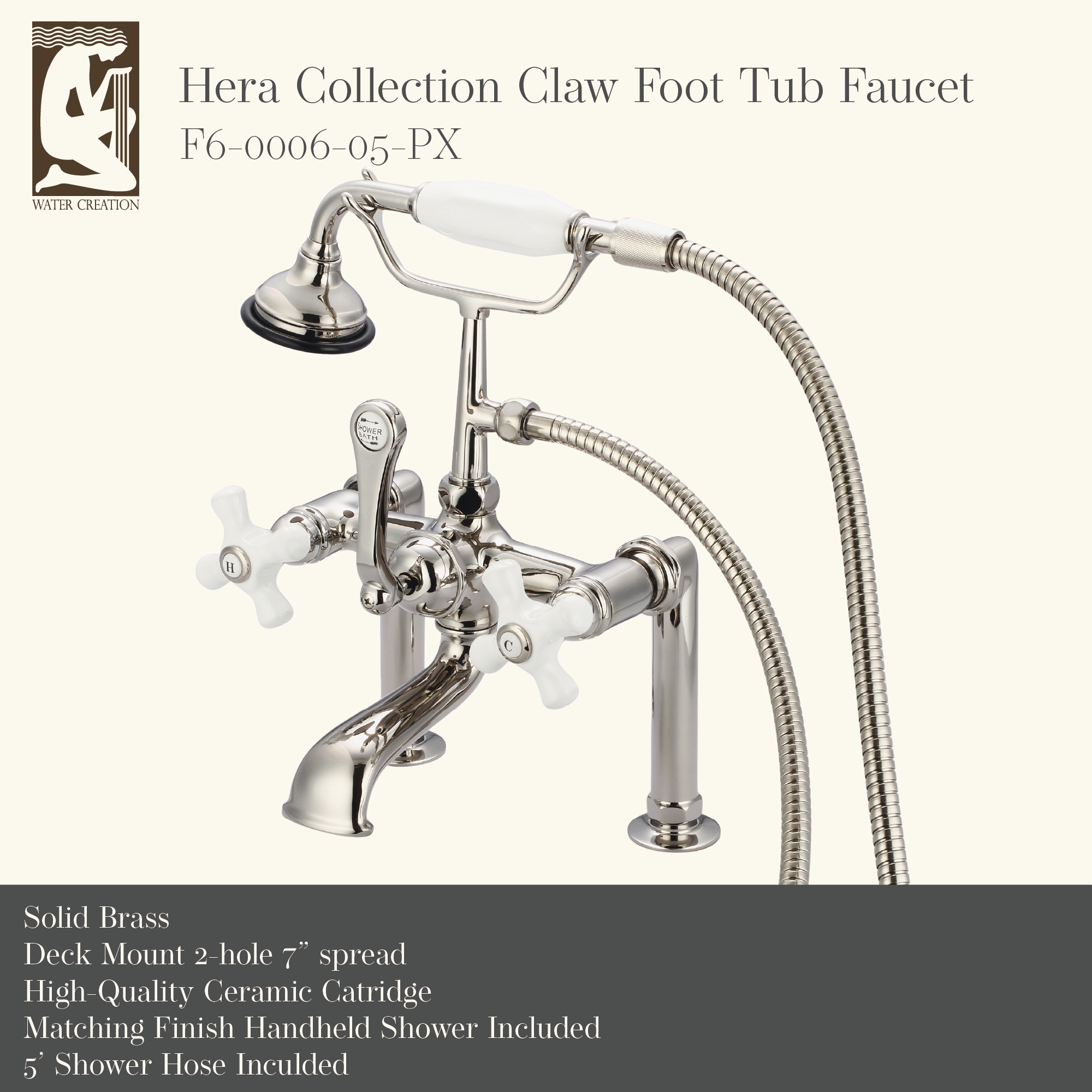 Water Creation F6-0006-05-PX Roman-Tub-Faucets - View #3