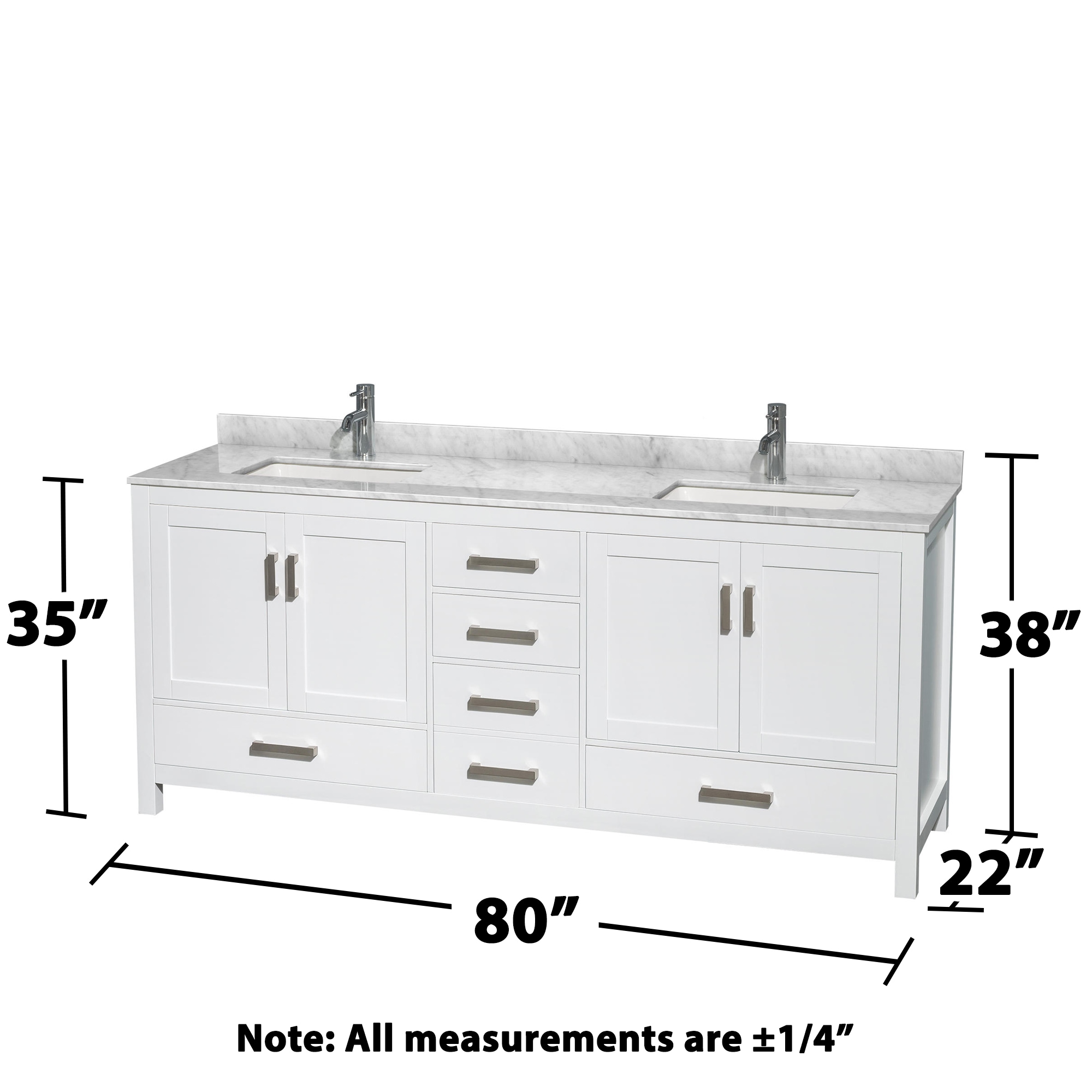 Wyndham Collection WCS141480DWHCMUNSMXX Bath-Vanity-Combo - View #4