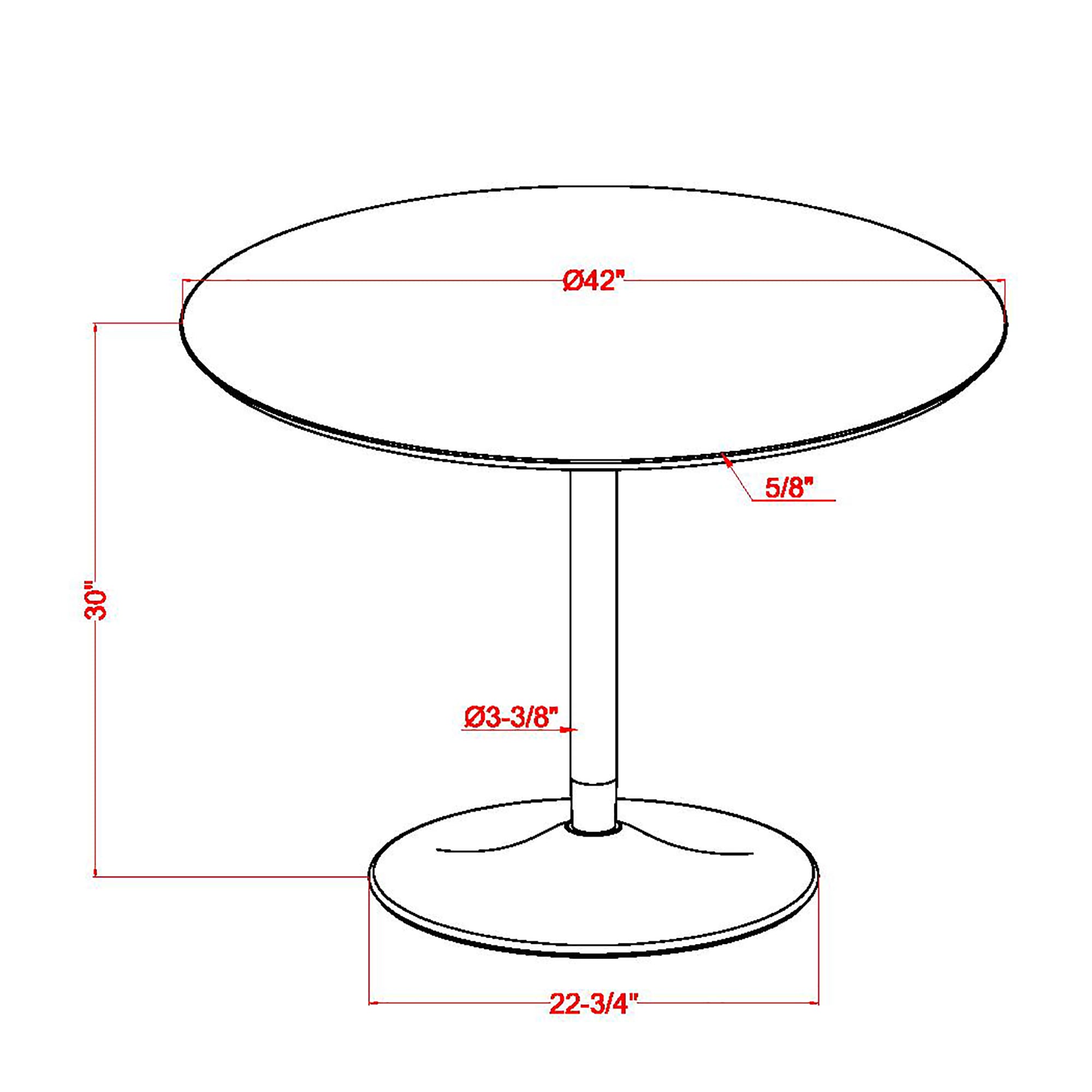 Furniture of America IDF-3281BK-RT Dining-Tables - View #6