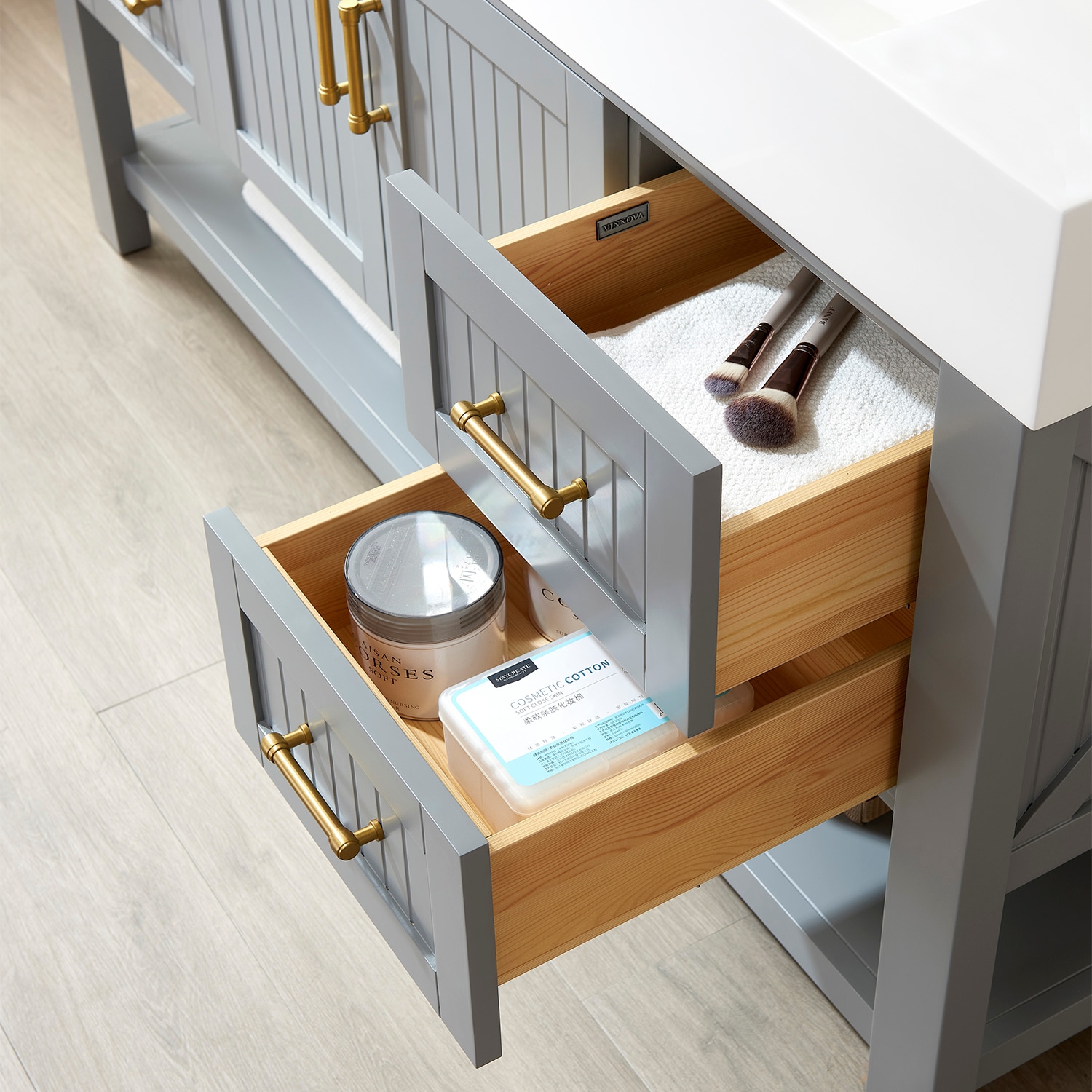 Vinnova 755060-GR-WH Bath-Vanity-Combo - View #3