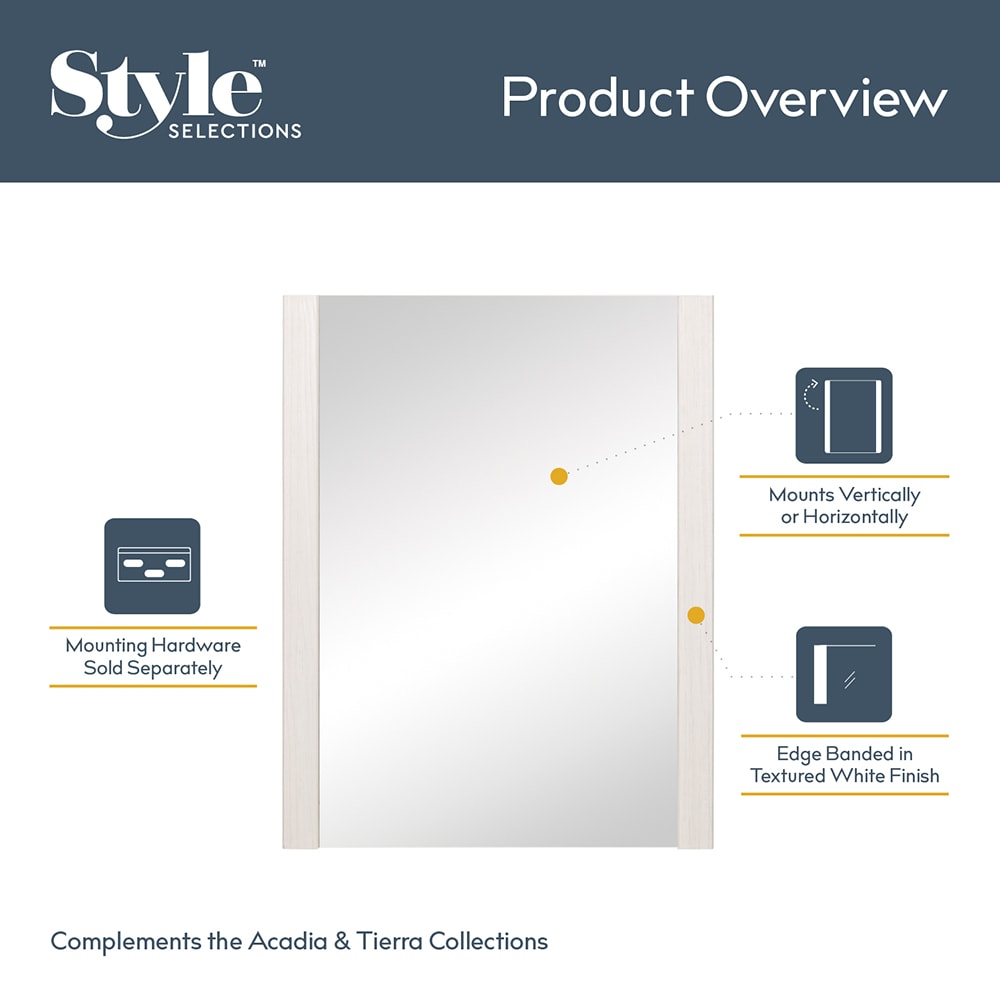 Style Selections 7BN24-SS Framed-Bath-Mirrors - View #8