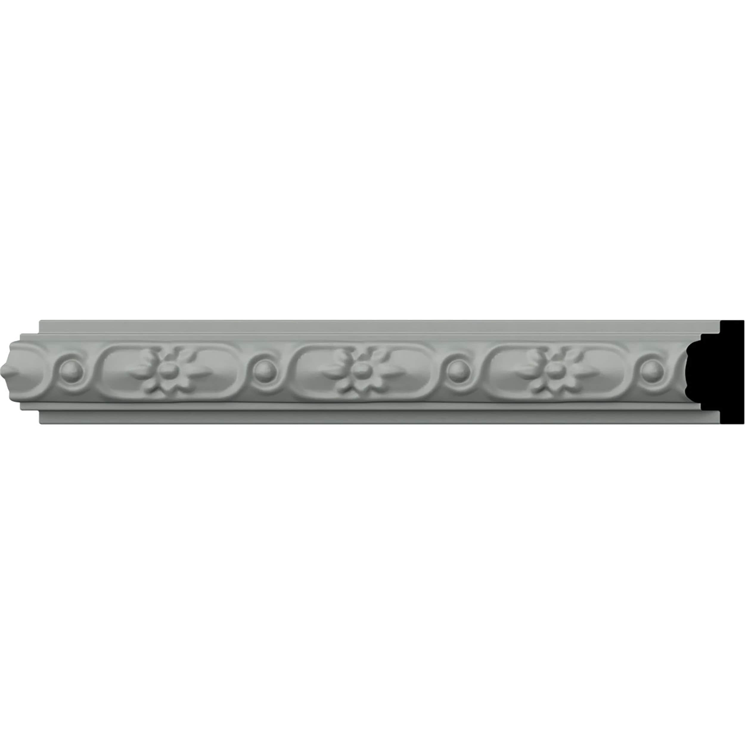 Ekena Millwork CHA01X01SE-CASE-12 Sellek 1-3/8-in x 7-ft 10-1/2-in Primed Polyurethane 0 Chair rail Moulding 12 -Pack