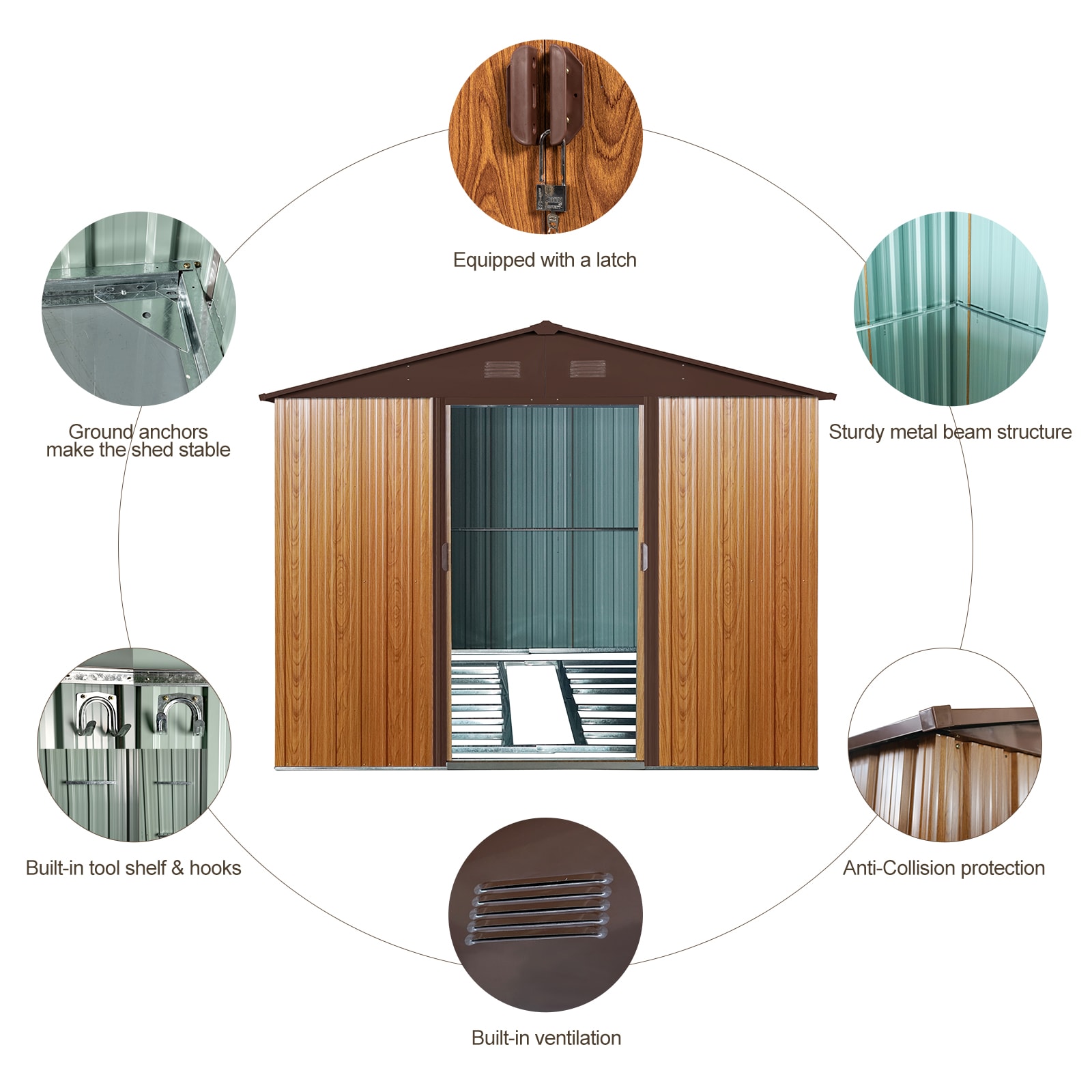 Mondawe MD-WWC00015 Metal-Storage-Buildings-Sheds - View #8