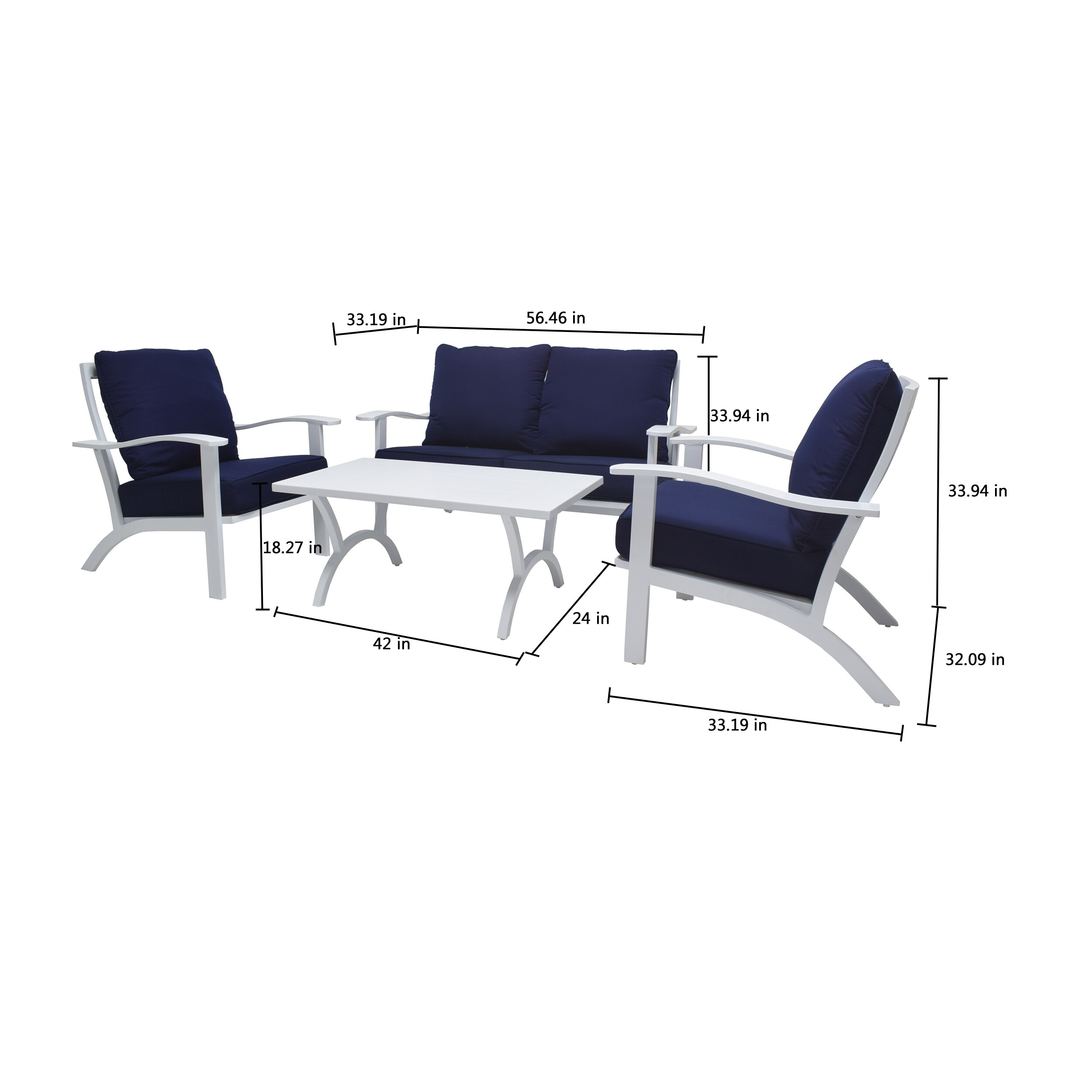 allen + roth LG-9007-4PC Patio-Conversation-Sets - View #17