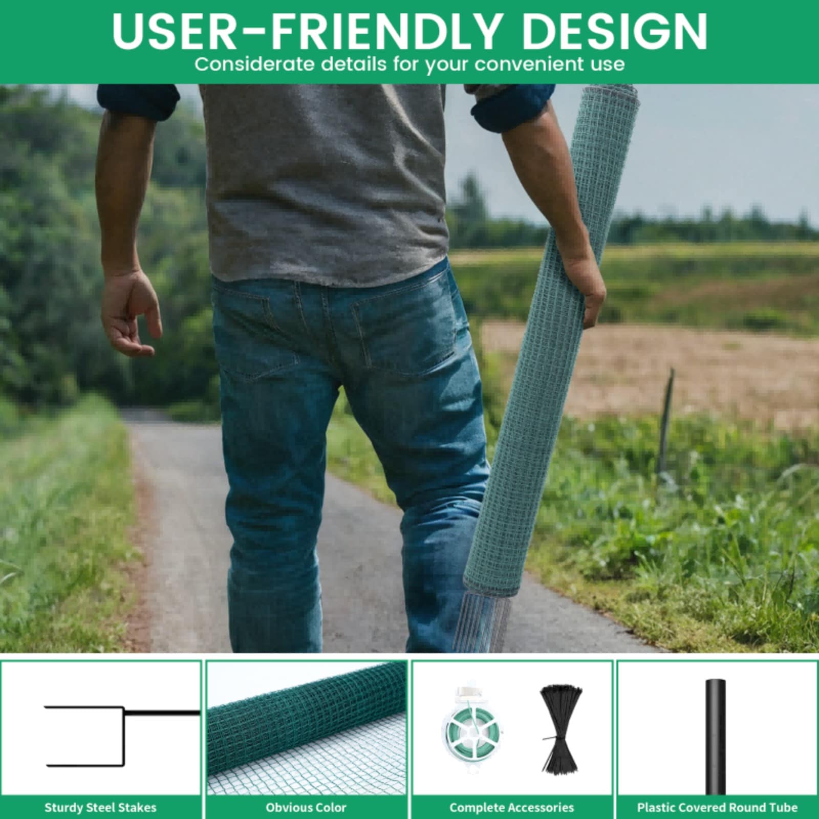 Esazn LYSTY-TSL-250-BR-BL Rolled-Fence - View #3