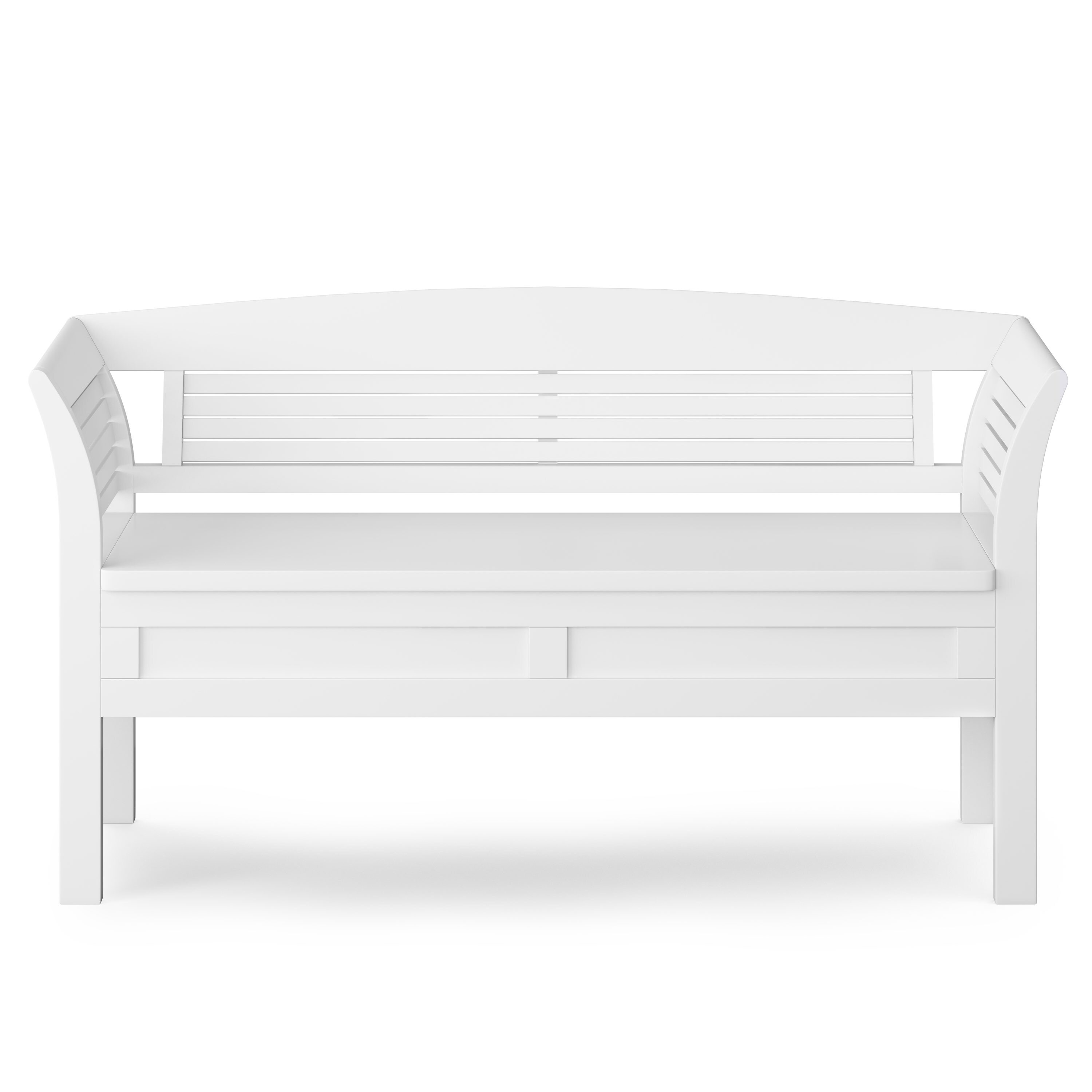Simpli Home AXCARL13-WH bench - View #2